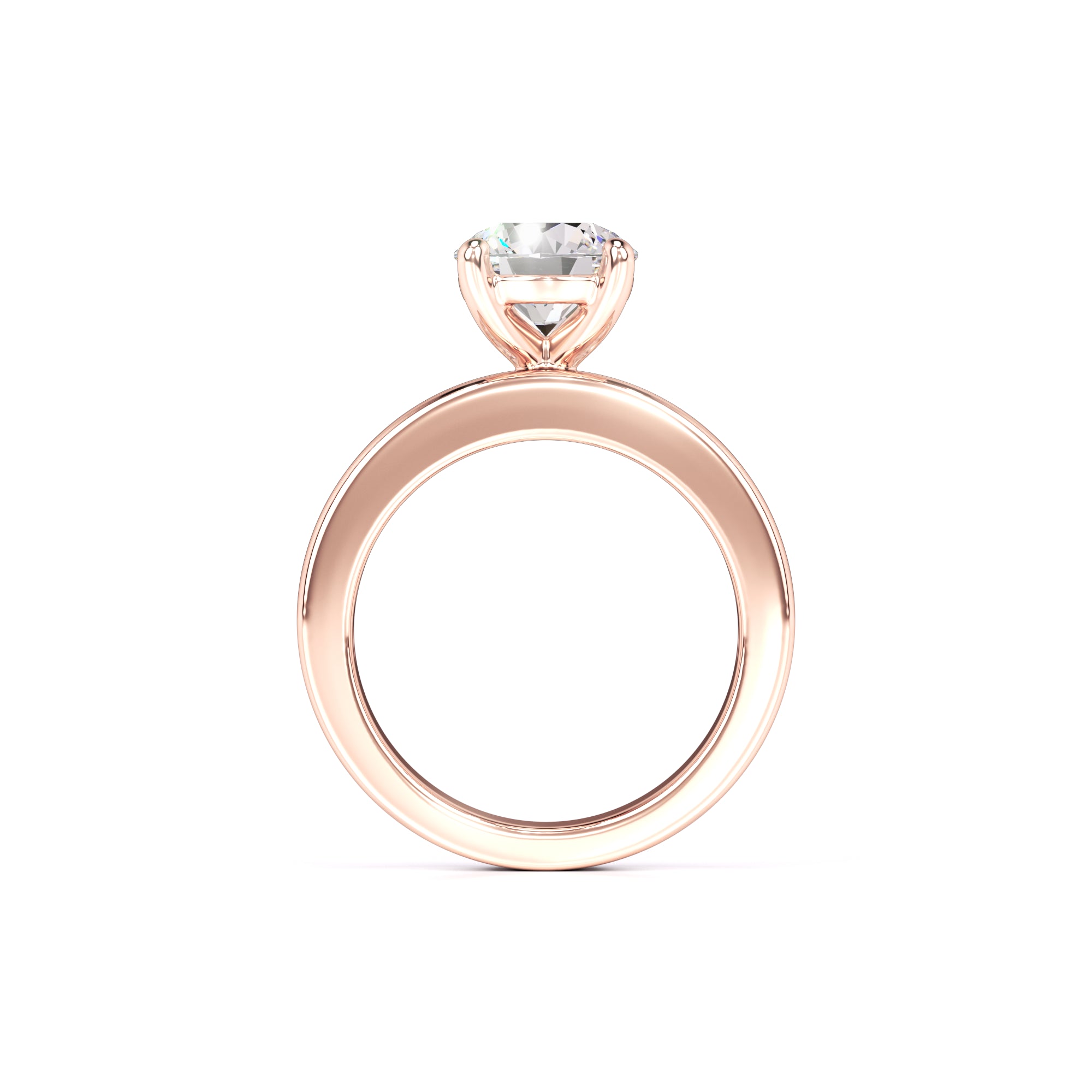 Lana Moissanite & Lab Grown Diamond Ring | Rose Gold | 4