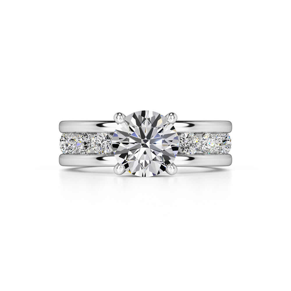 Lana Moissanite & Lab Grown Diamond Ring | White Gold | 1