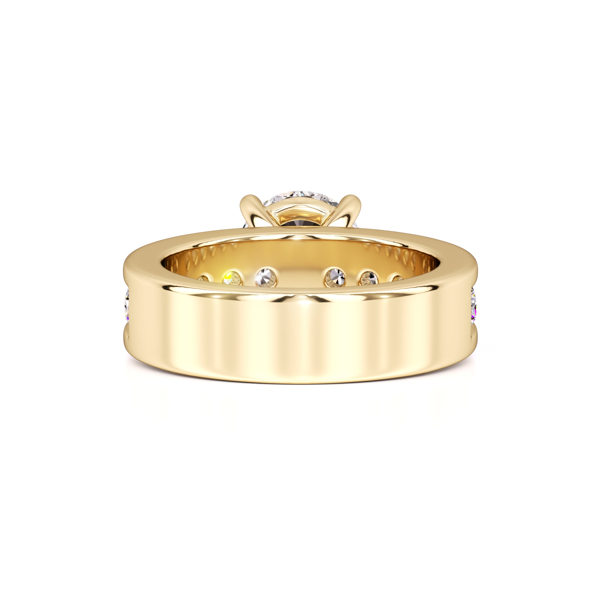 Lana Moissanite & Lab Grown Diamond Ring | Yellow Gold | 3
