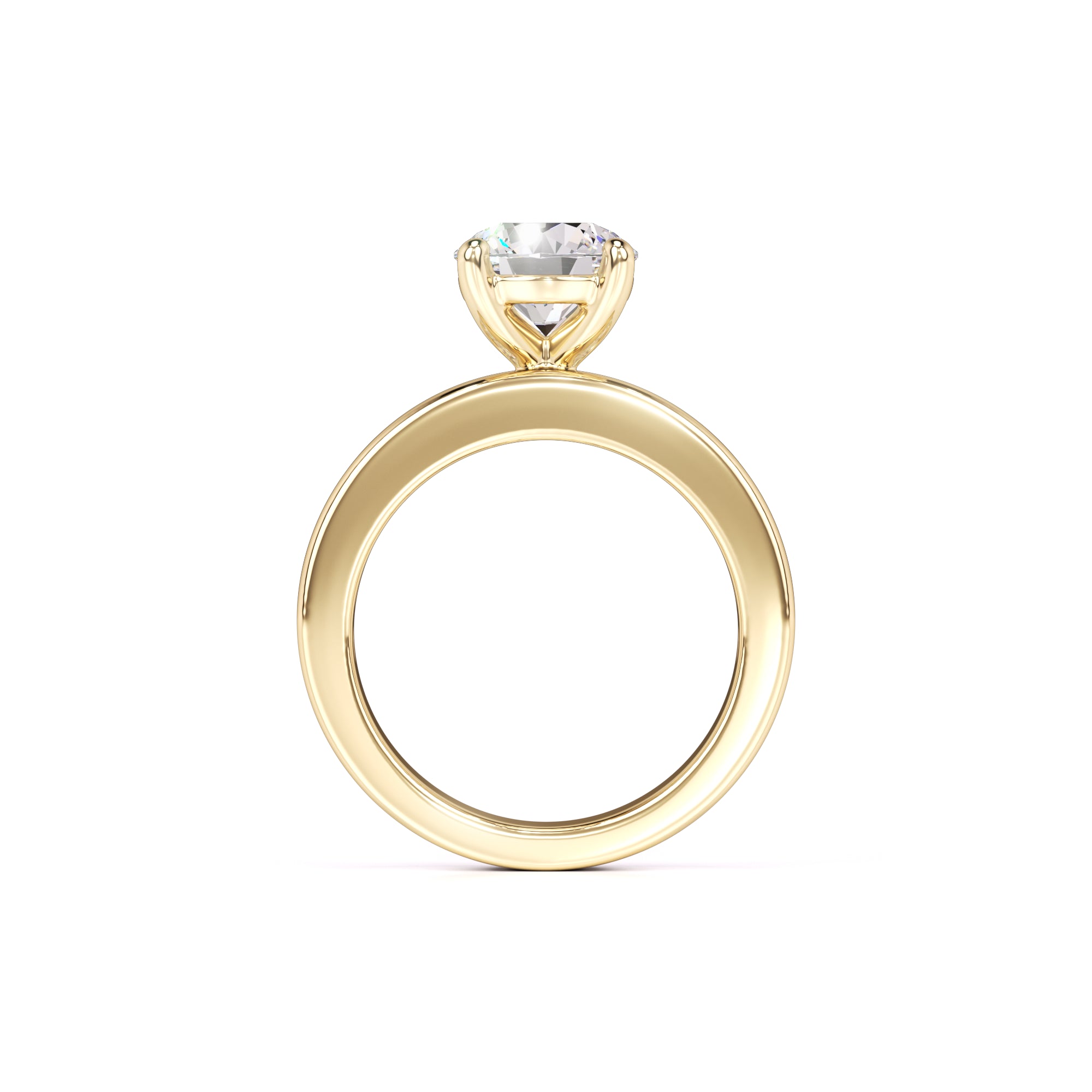 Lana Moissanite & Lab Grown Diamond Ring | Yellow Gold | 4