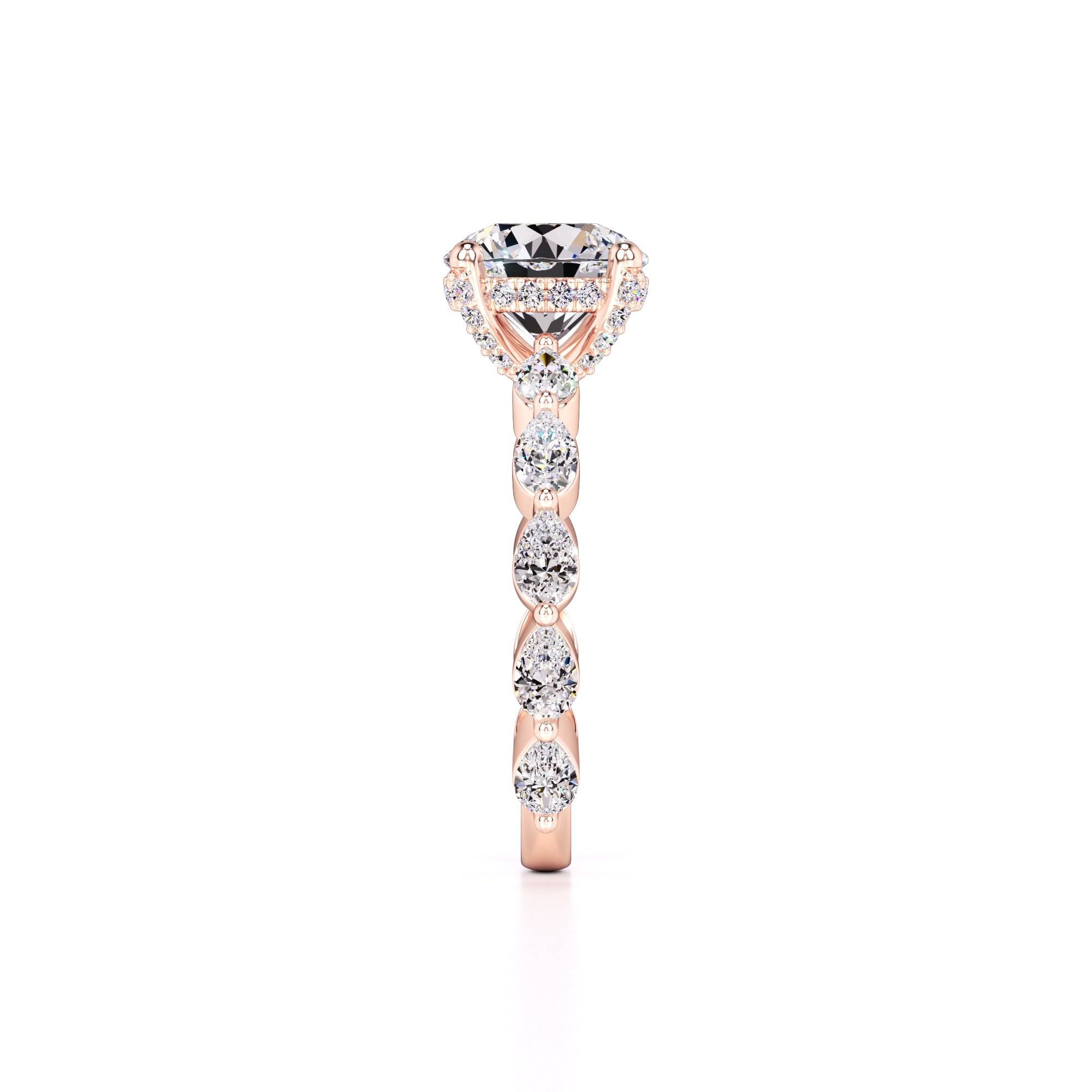 Sarah Lab Grown Diamond Ring | Rose Gold | 4