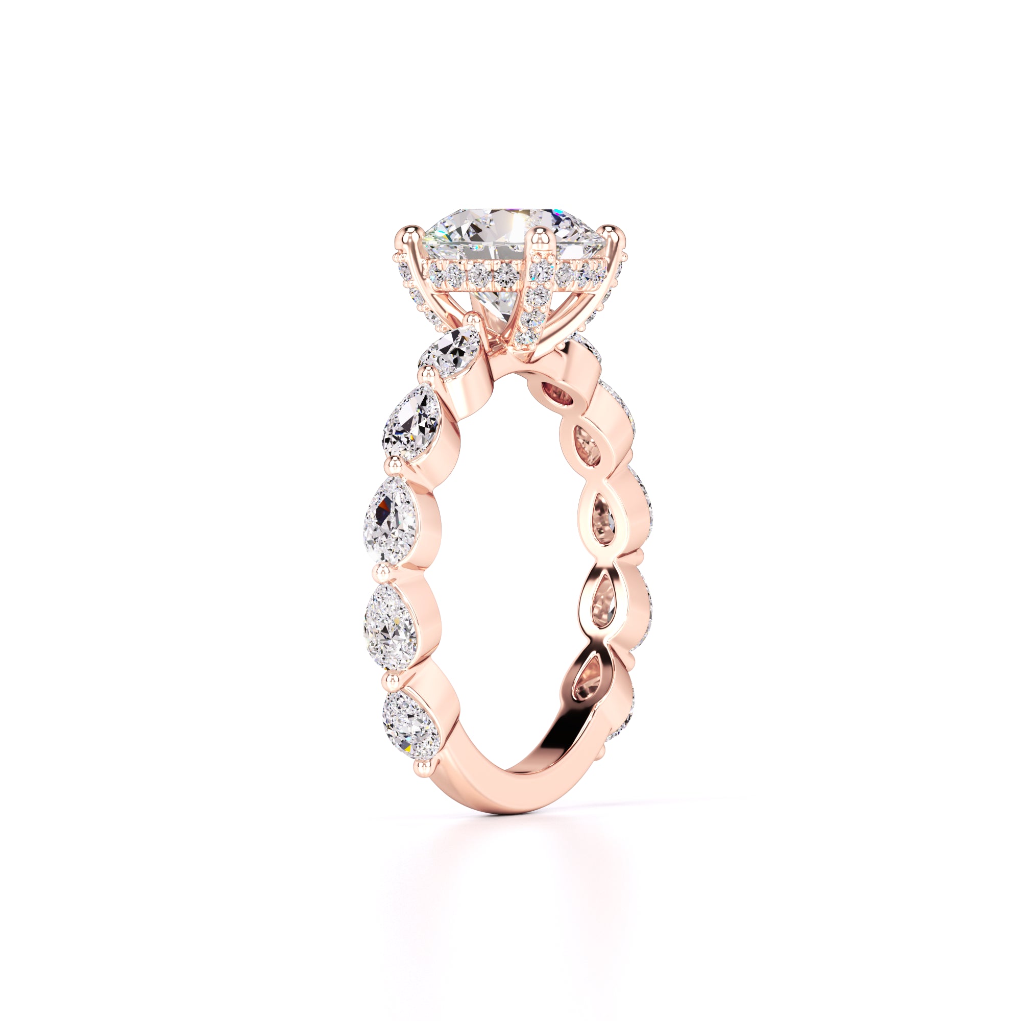 Sarah Lab Grown Diamond Ring | Rose Gold | 3