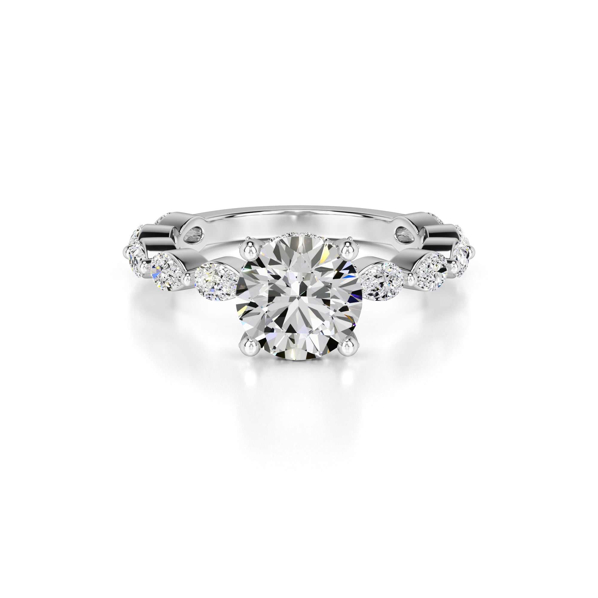 Sarah Lab Grown Diamond Ring | White Gold | 1