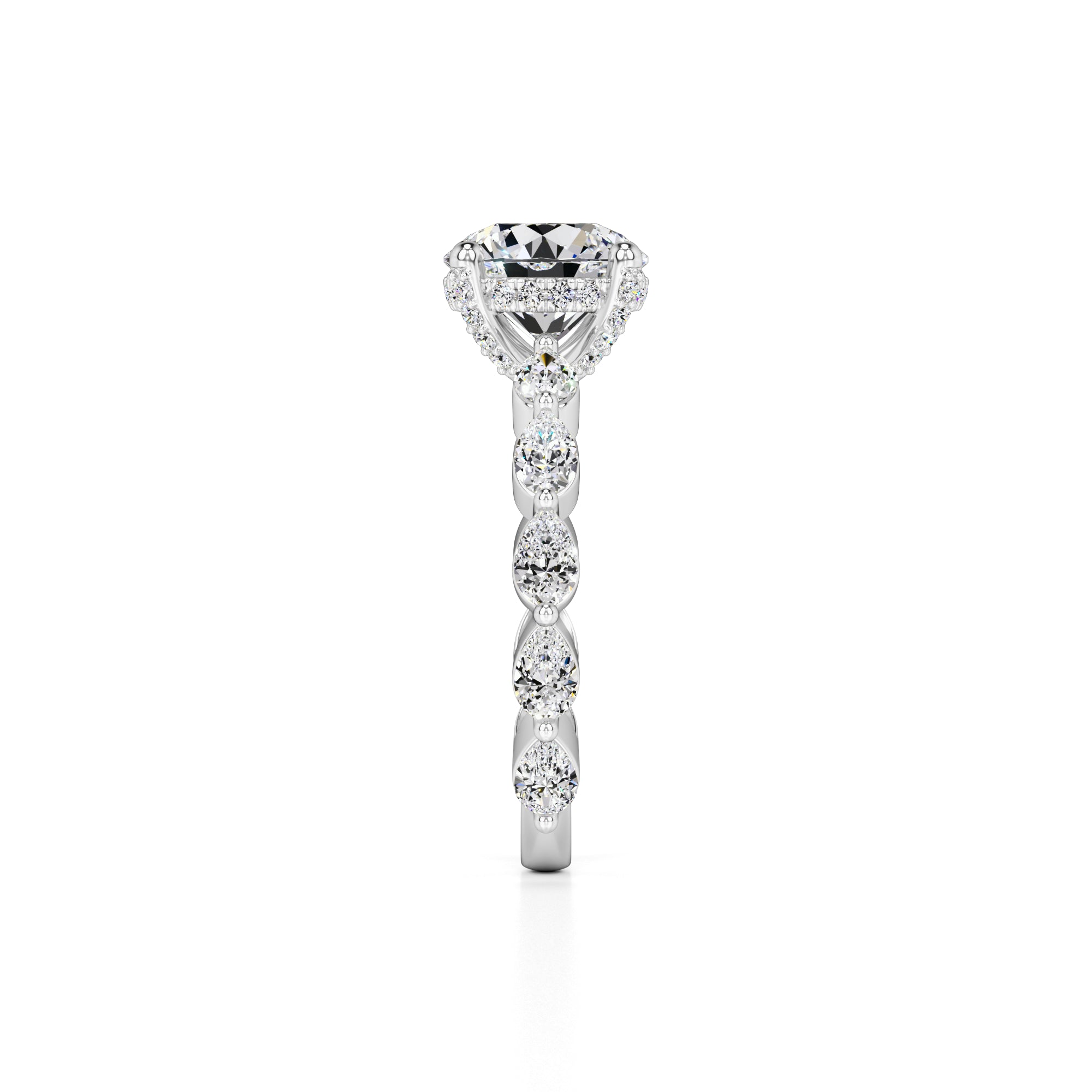Sarah Lab Grown Diamond Ring | White Gold | 4