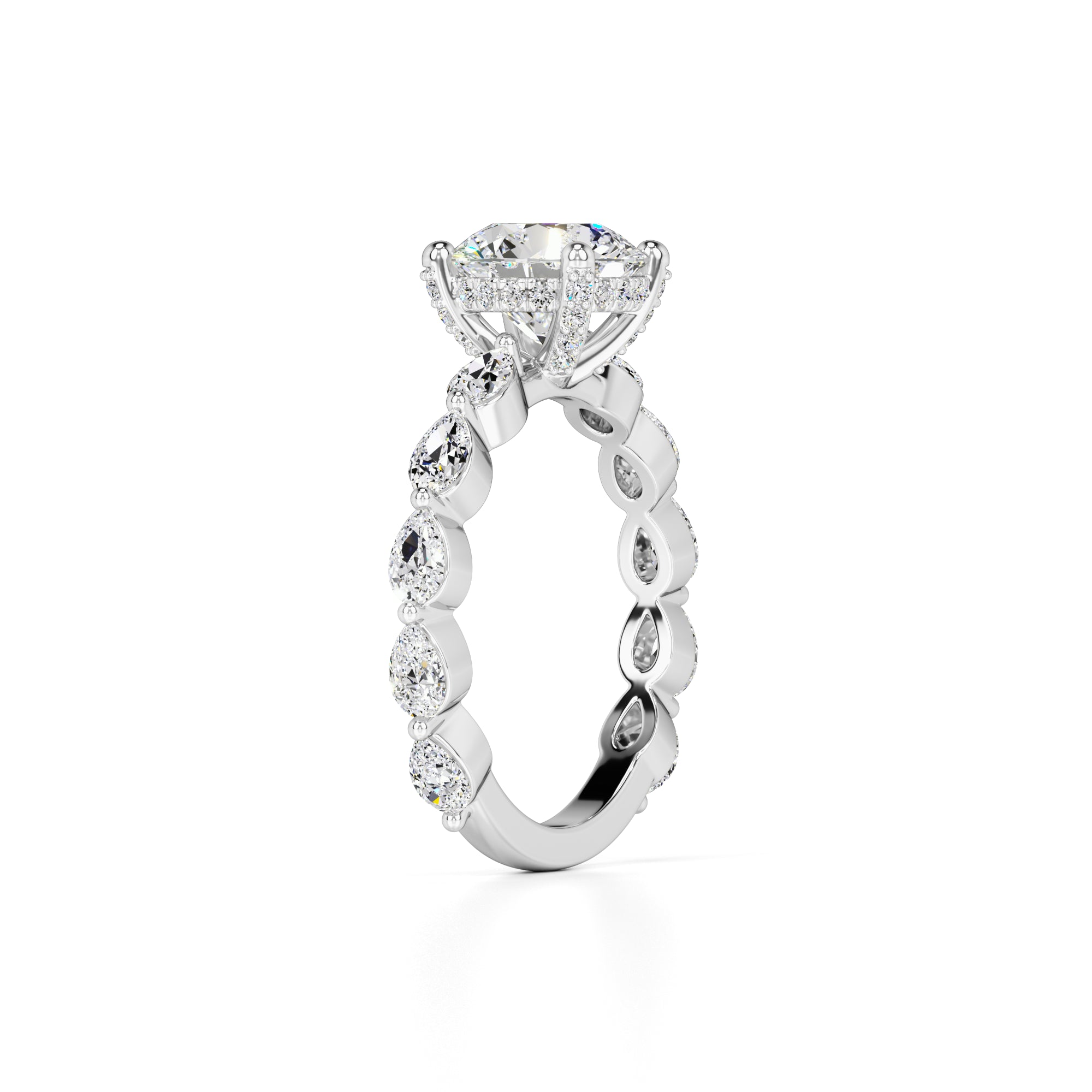 Sarah Lab Grown Diamond Ring | White Gold | 3