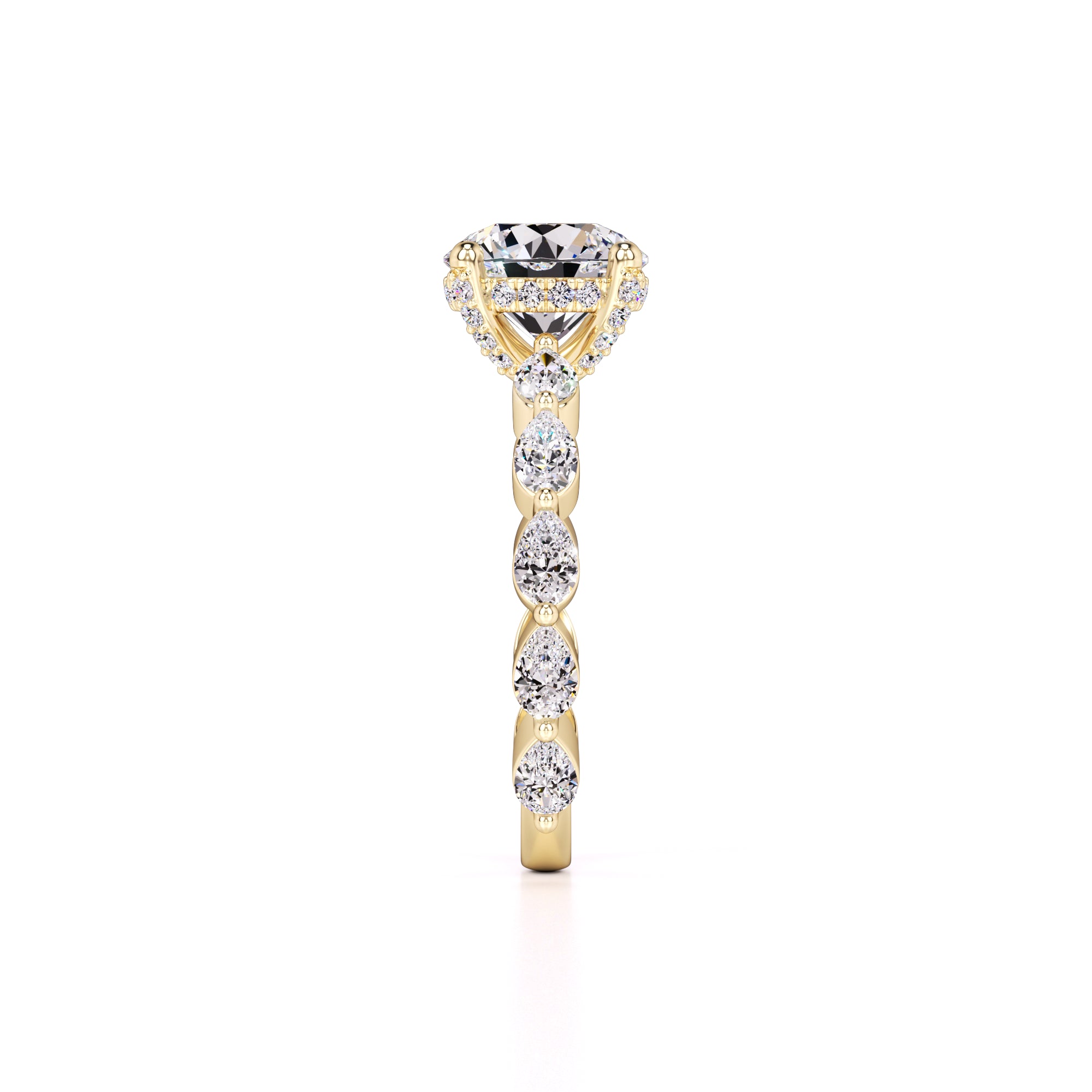 Sarah Lab Grown Diamond Ring | Yellow Gold | 4
