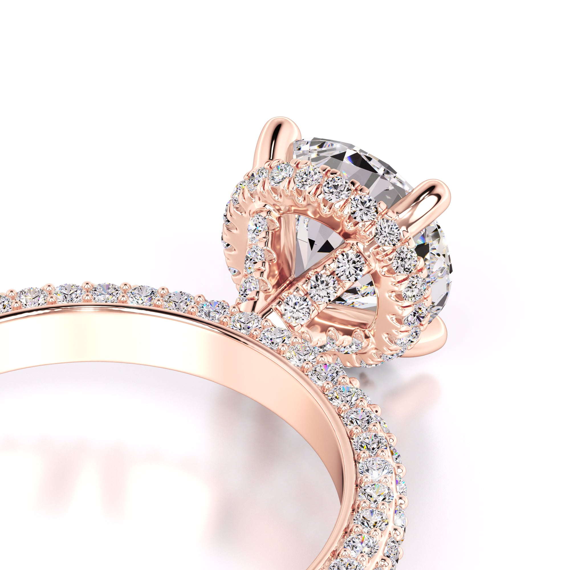 Taylor Moissanite & Lab Grown Diamond Ring | Rose Gold | 2