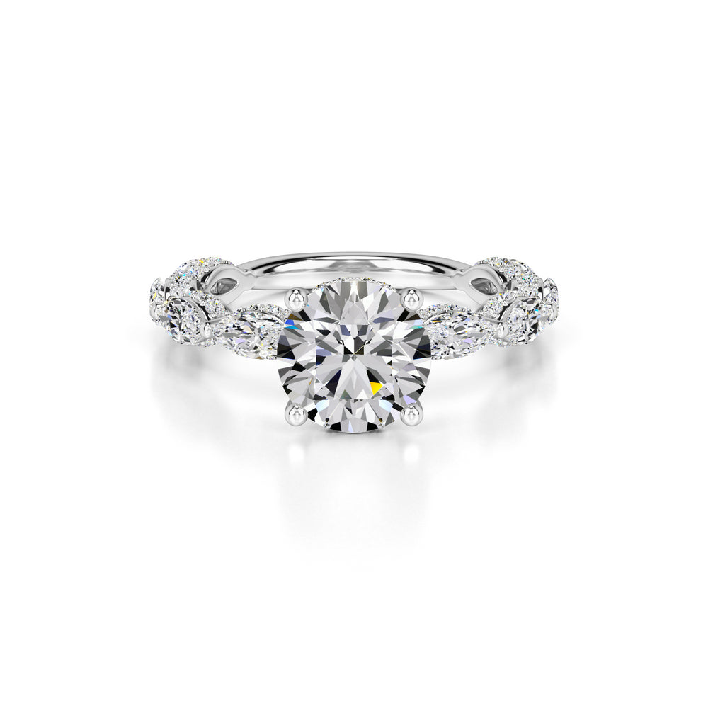 Kiara Lab Grown Diamond Ring | White Gold | 1