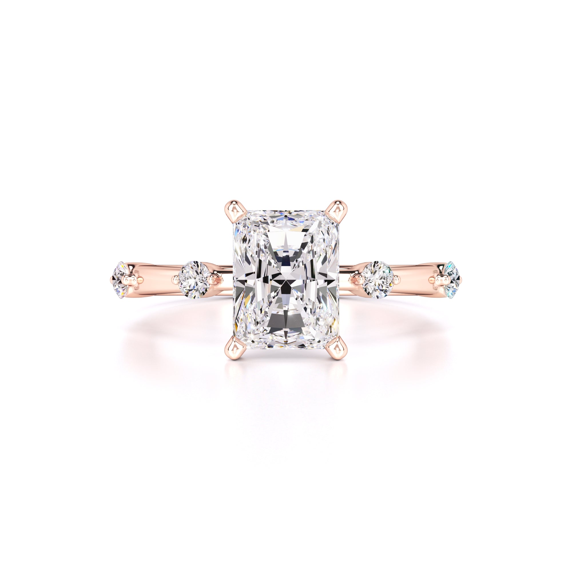 Georgia Moissanite & Lab Grown Diamond Ring | Rose Gold | 1