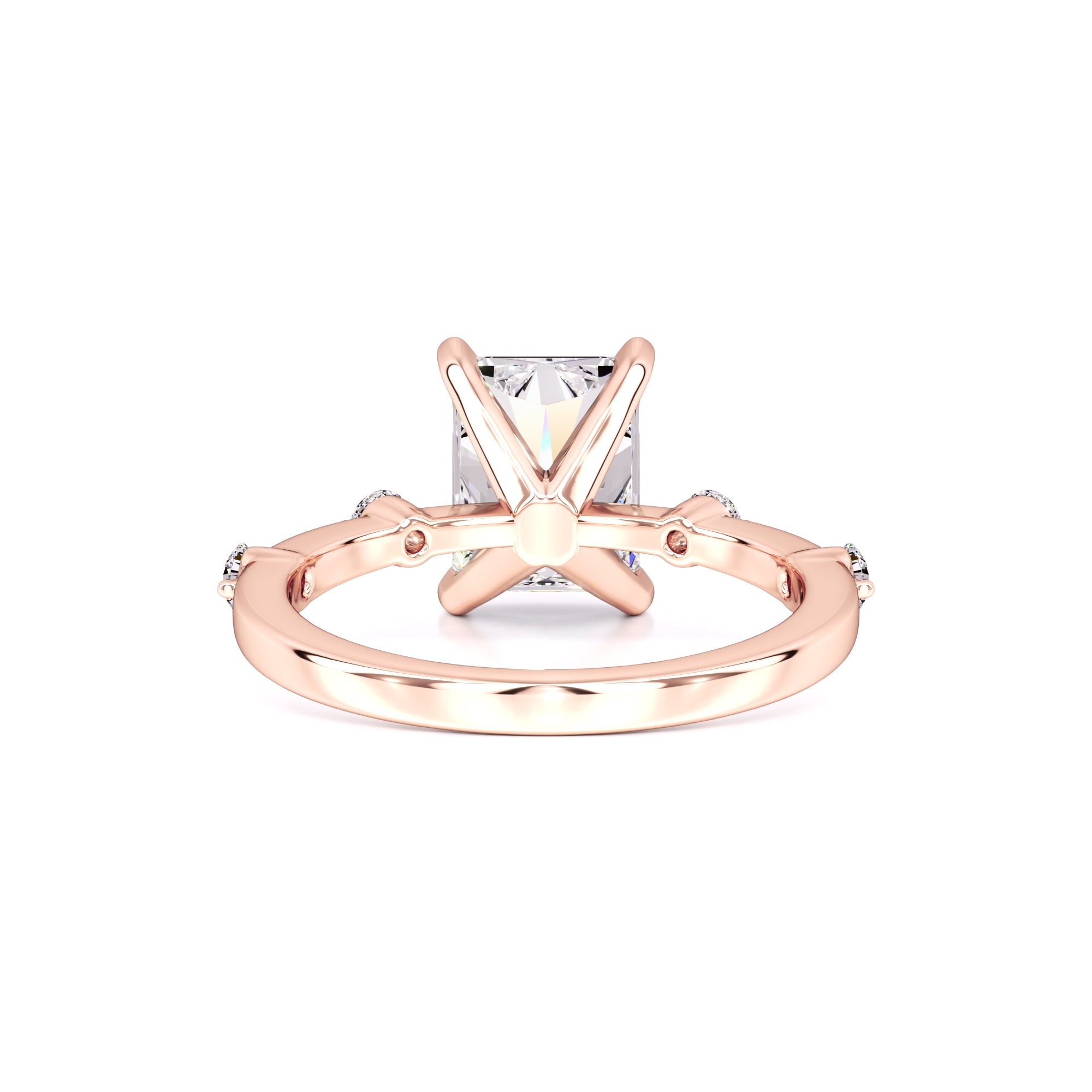 Georgia Moissanite & Lab Grown Diamond Ring | Rose Gold | 3