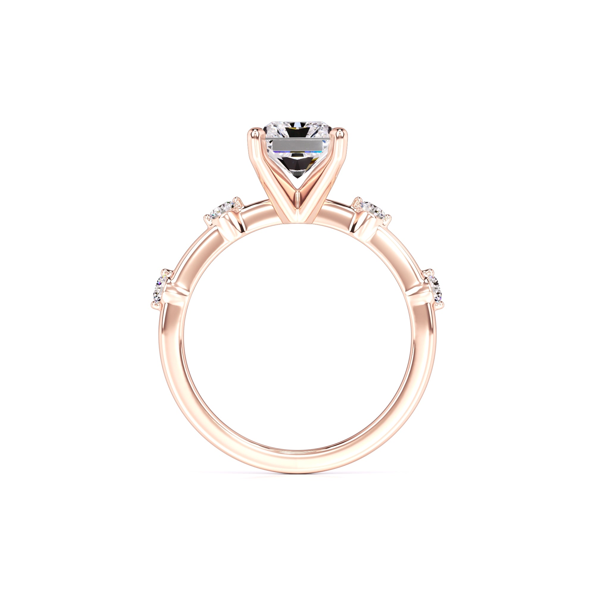Georgia Moissanite & Lab Grown Diamond Ring | Rose Gold | 4