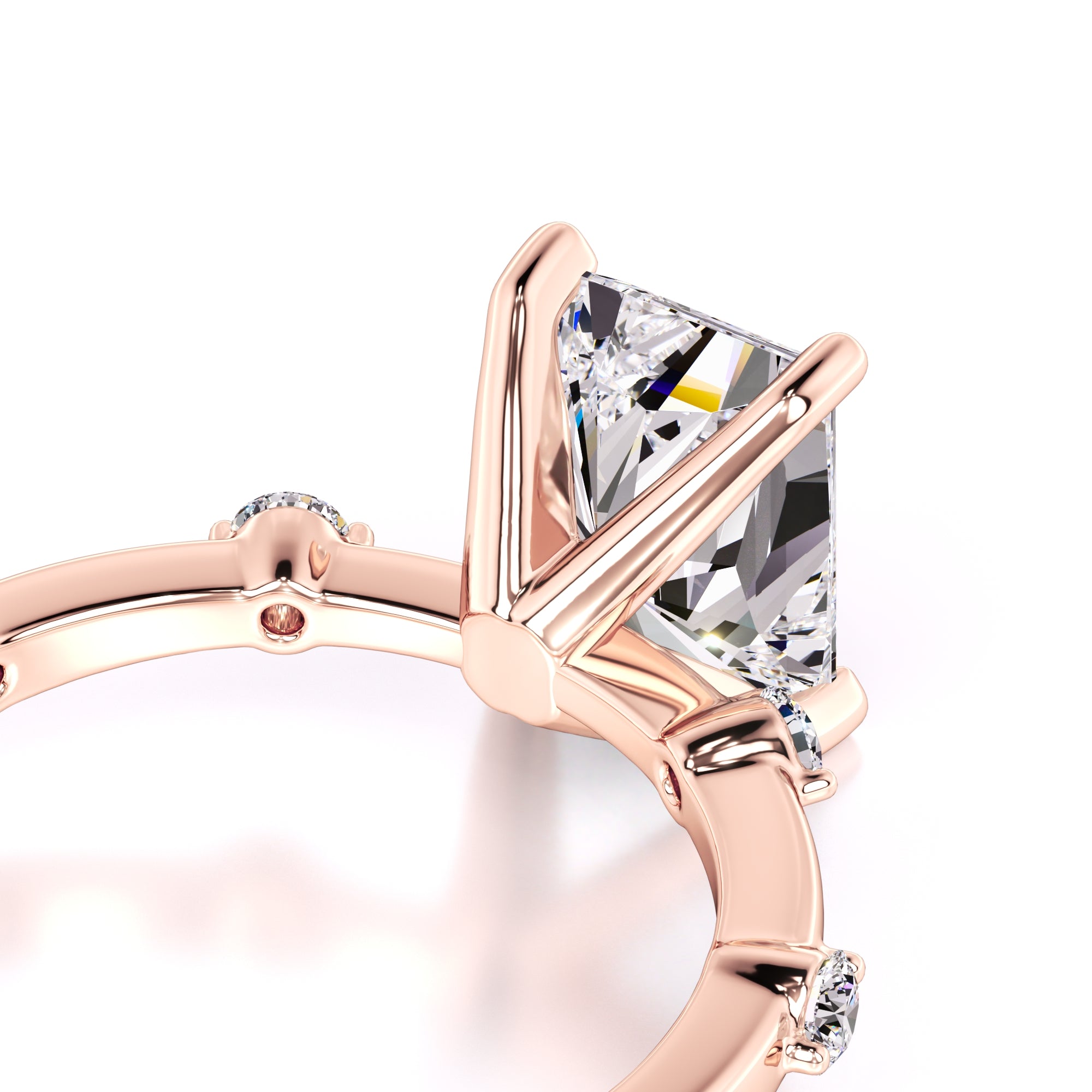 Georgia Moissanite & Lab Grown Diamond Ring | Rose Gold | 2