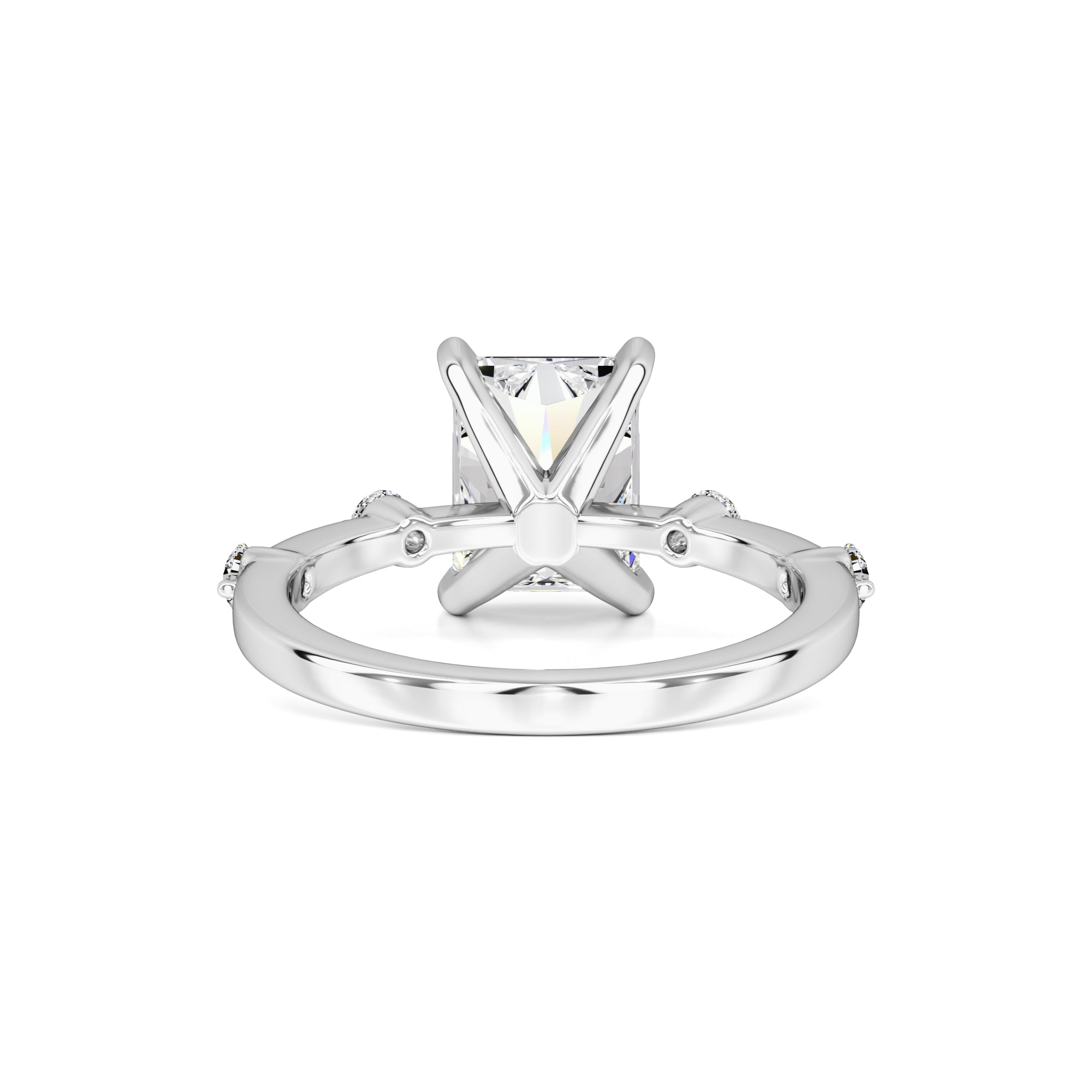 Georgia Moissanite & Lab Grown Diamond Ring | White Gold | 3