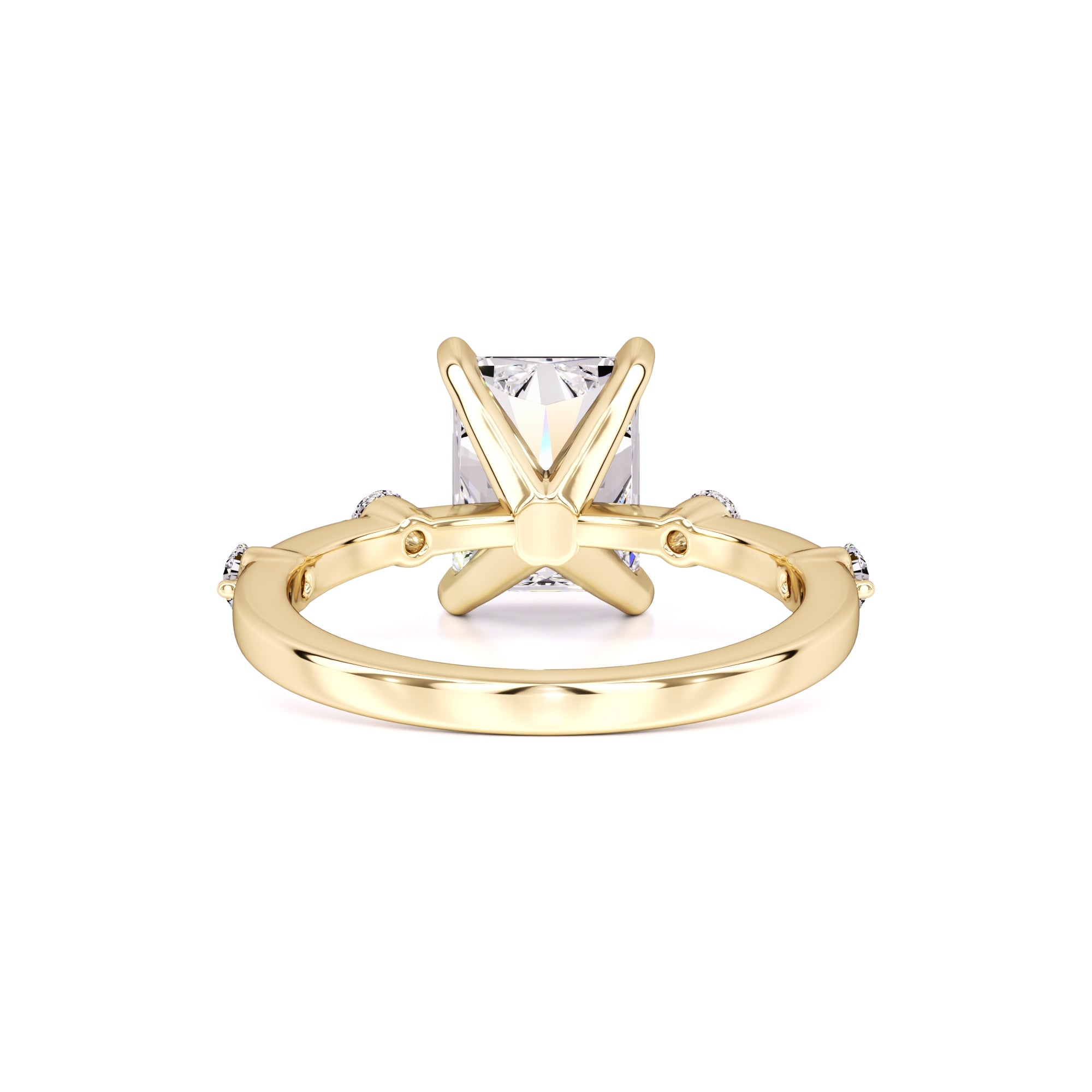Georgia Moissanite & Lab Grown Diamond Ring | Yellow Gold | 3