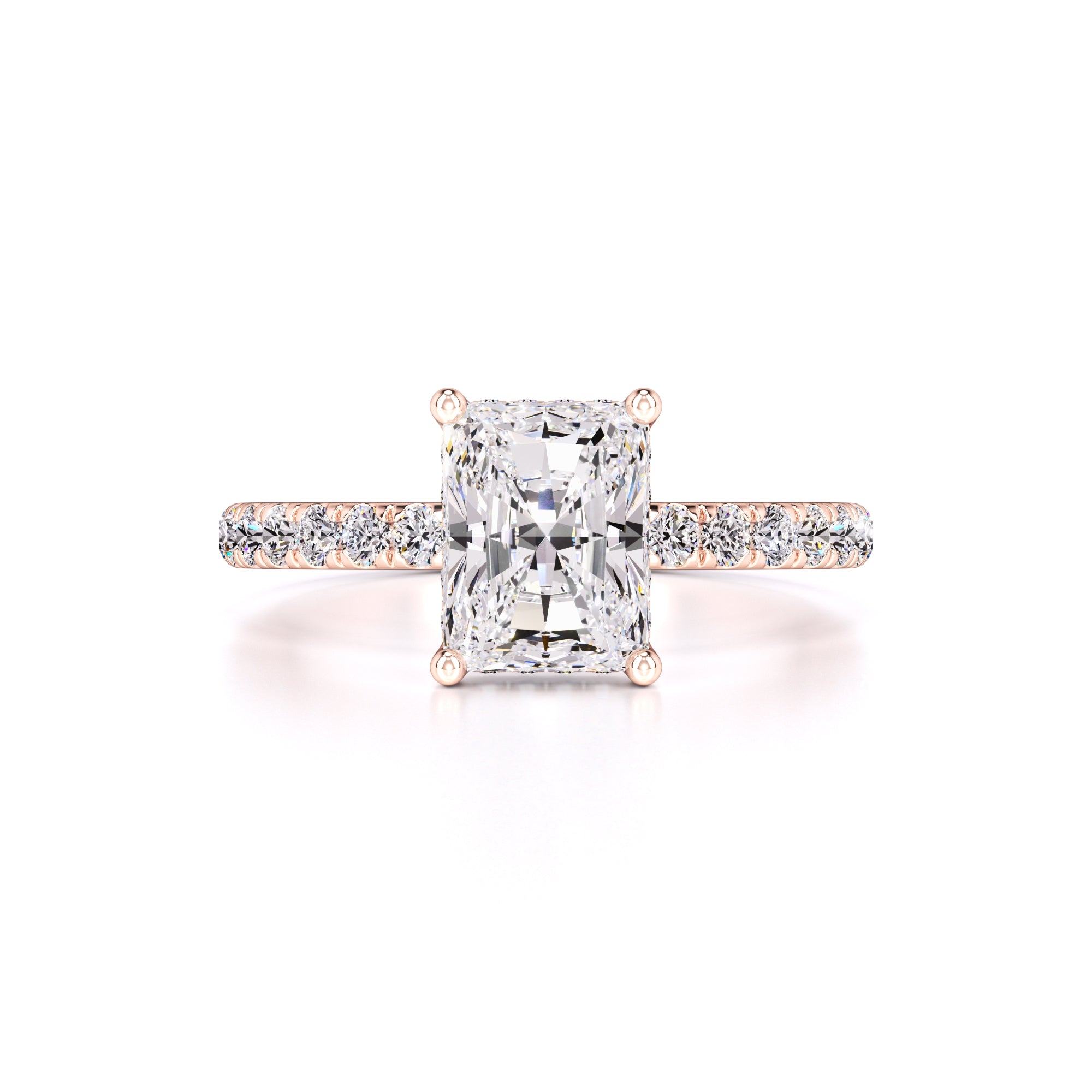 Gracie Moissanite & Lab Grown Diamond Ring | Rose Gold | 1