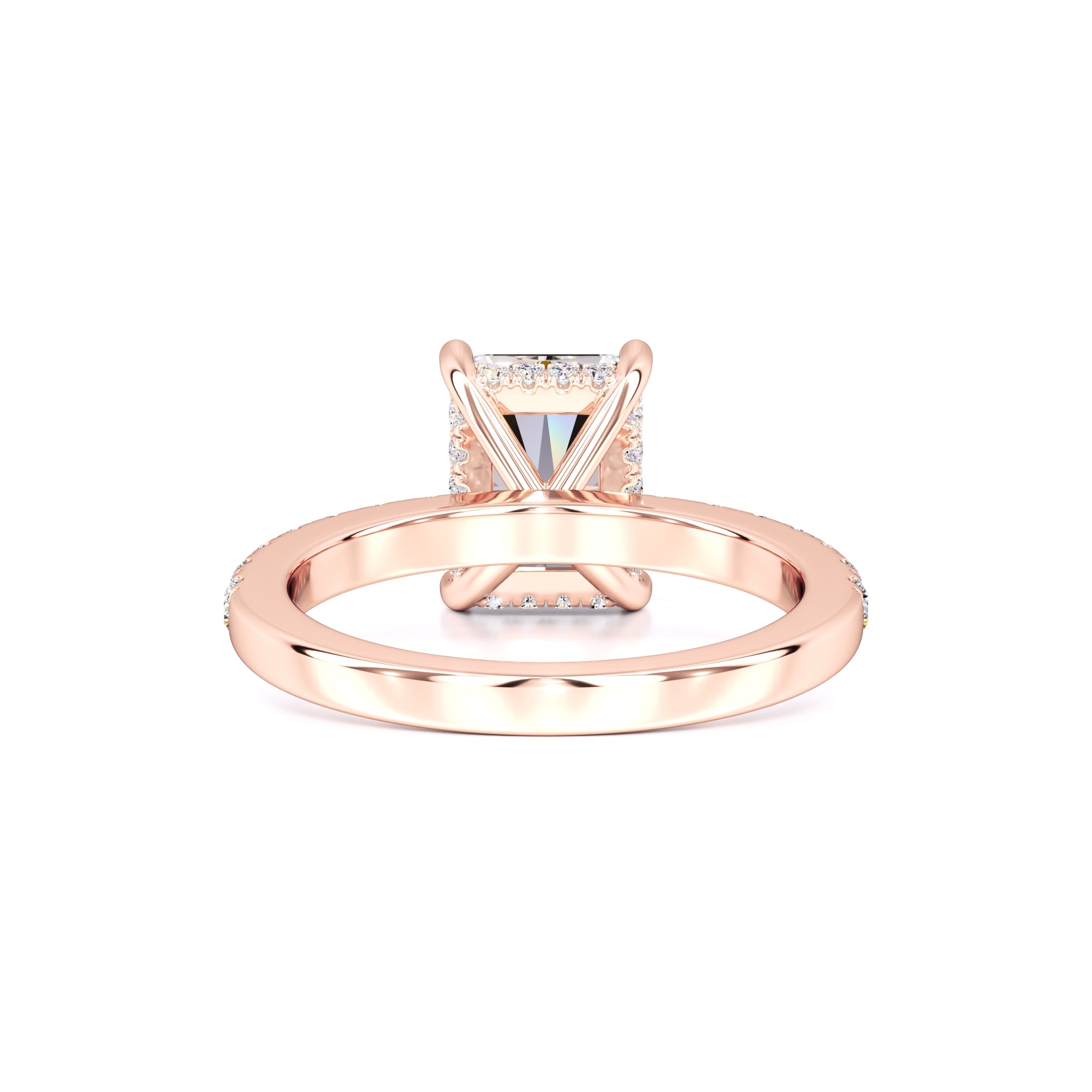 Gracie Moissanite & Lab Grown Diamond Ring | Rose Gold | 3