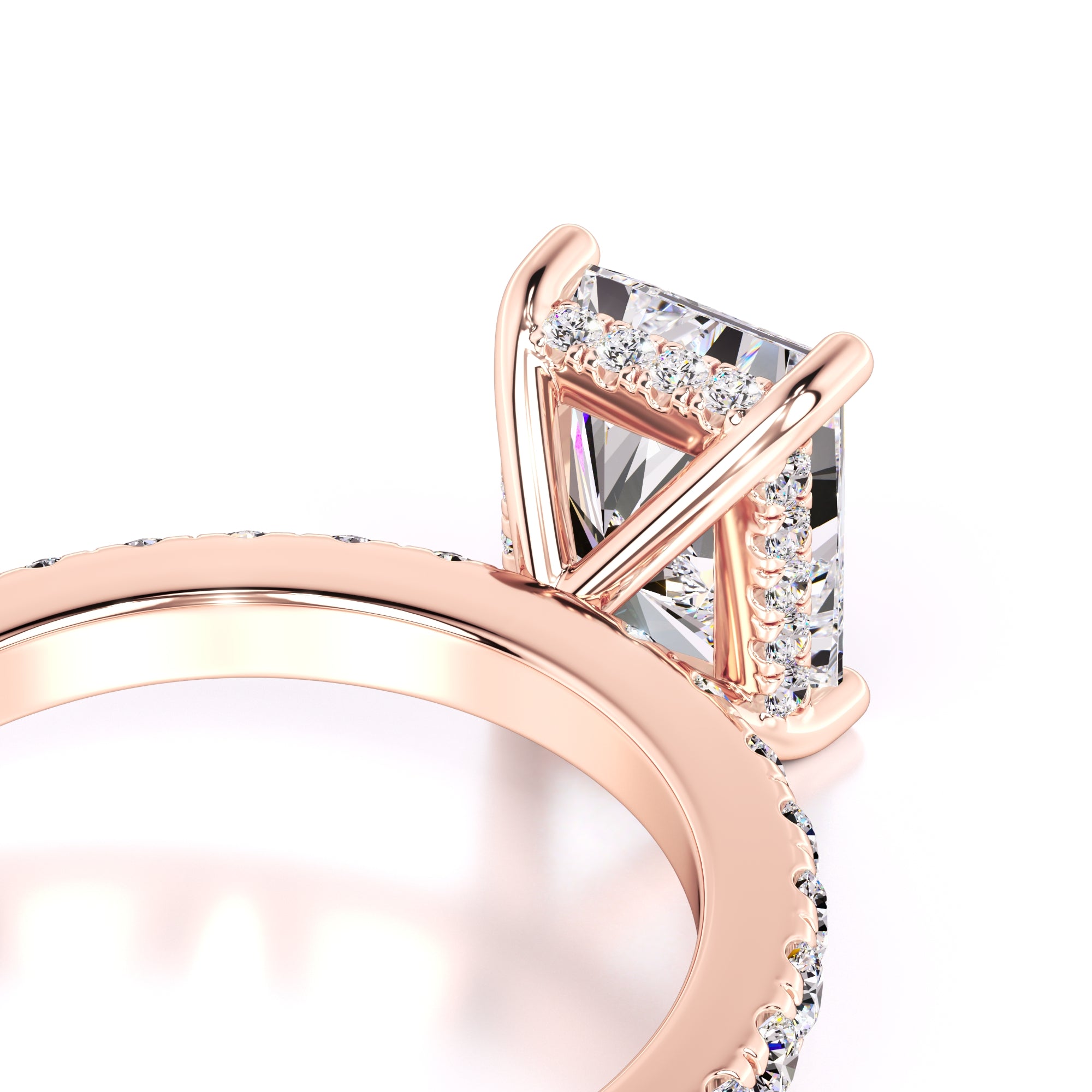 Gracie Moissanite & Lab Grown Diamond Ring | Rose Gold | 2