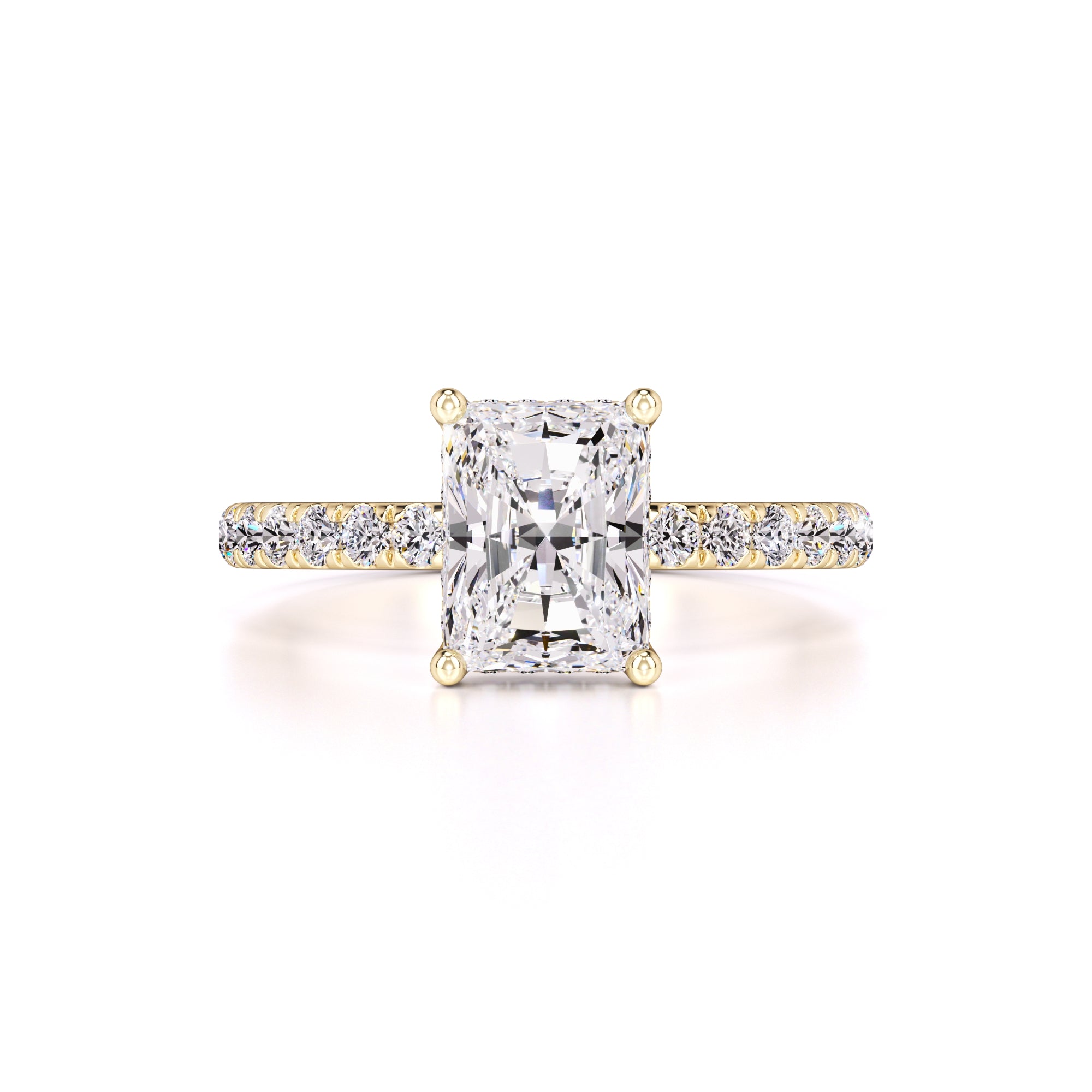Gracie Moissanite & Lab Grown Diamond Ring | Yellow Gold | 1