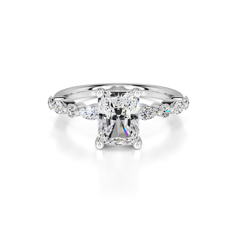 Jade Lab Grown Diamond Ring | White Gold | 1