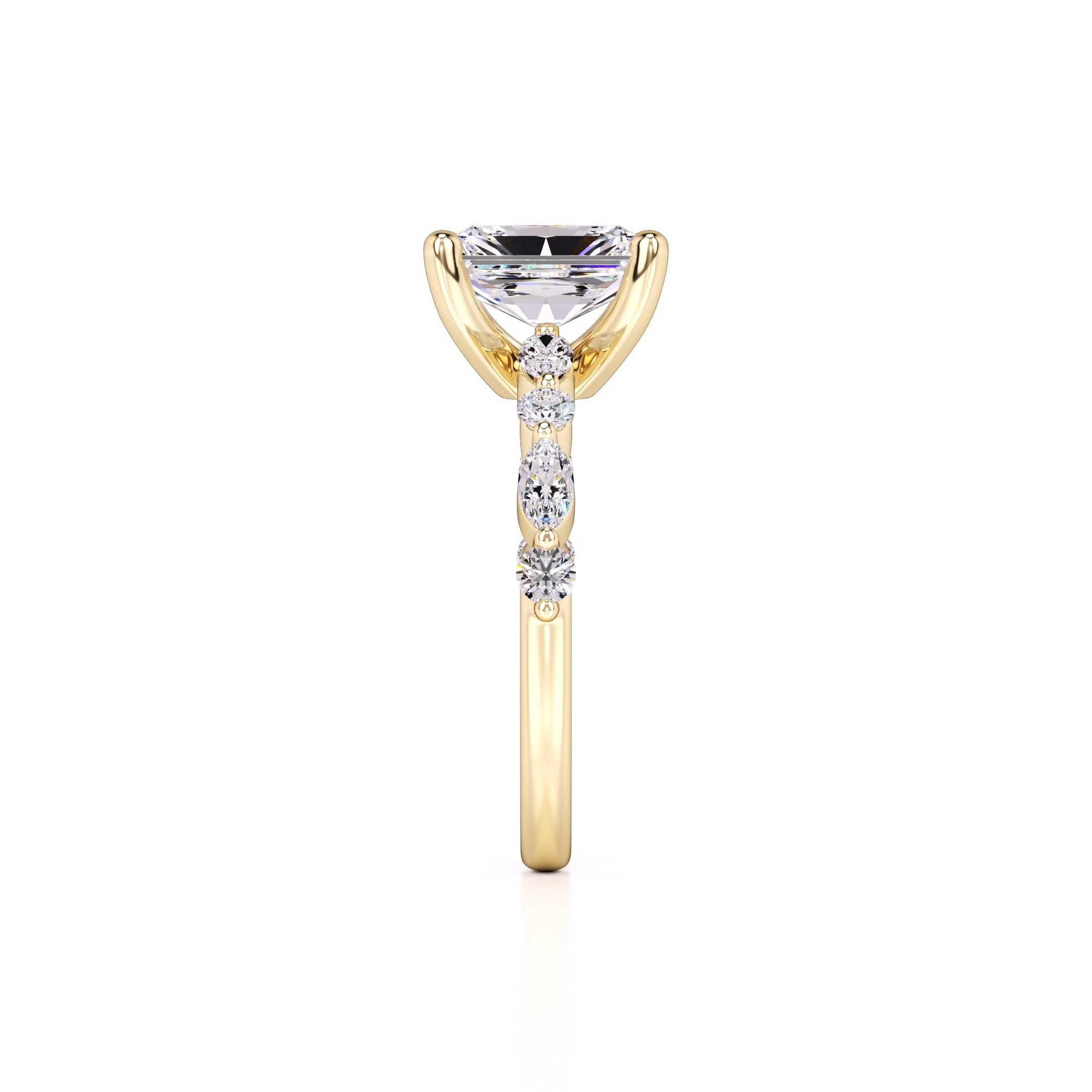 Jade Lab Grown Diamond Ring | Yellow Gold | 4