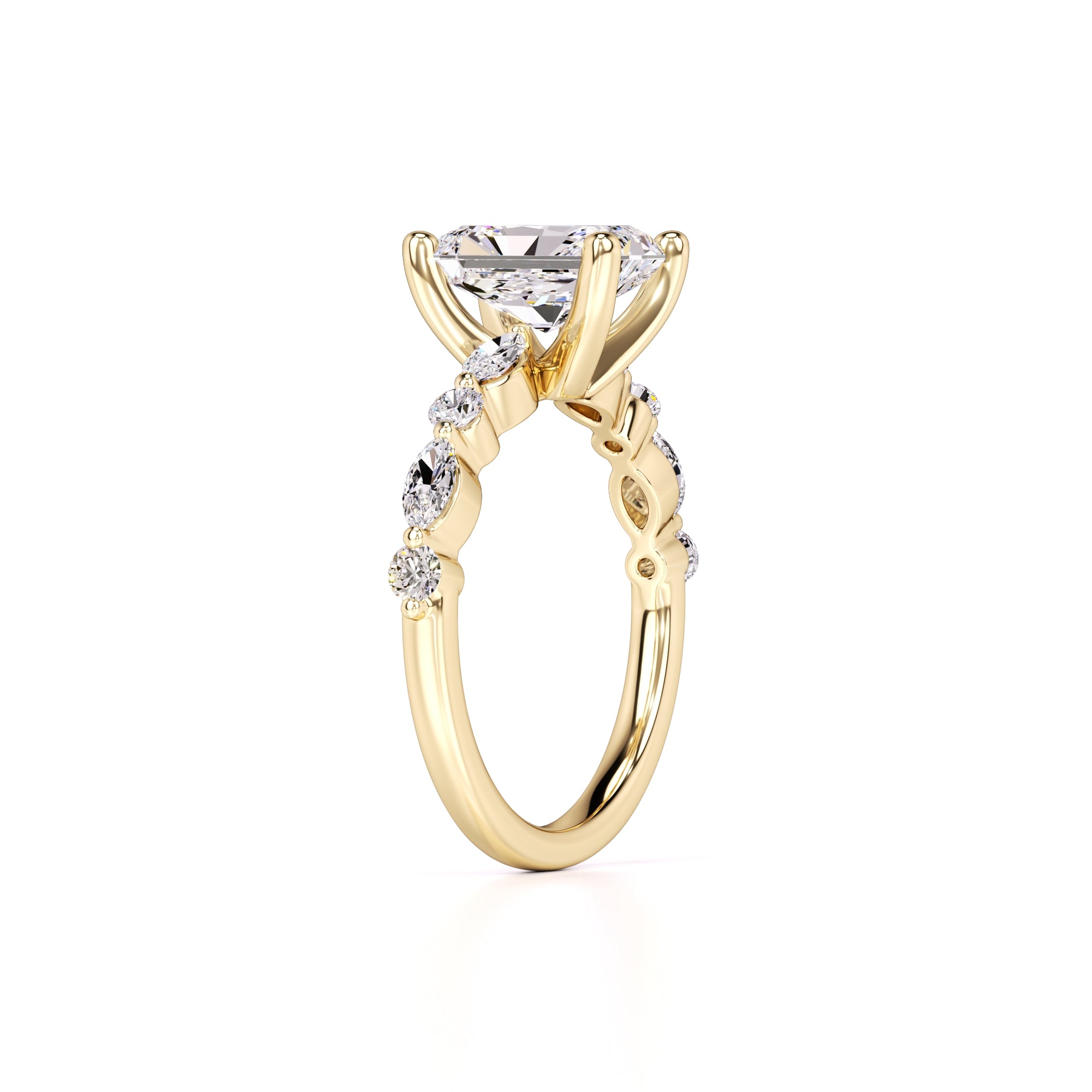 Jade Lab Grown Diamond Ring | Yellow Gold | 3