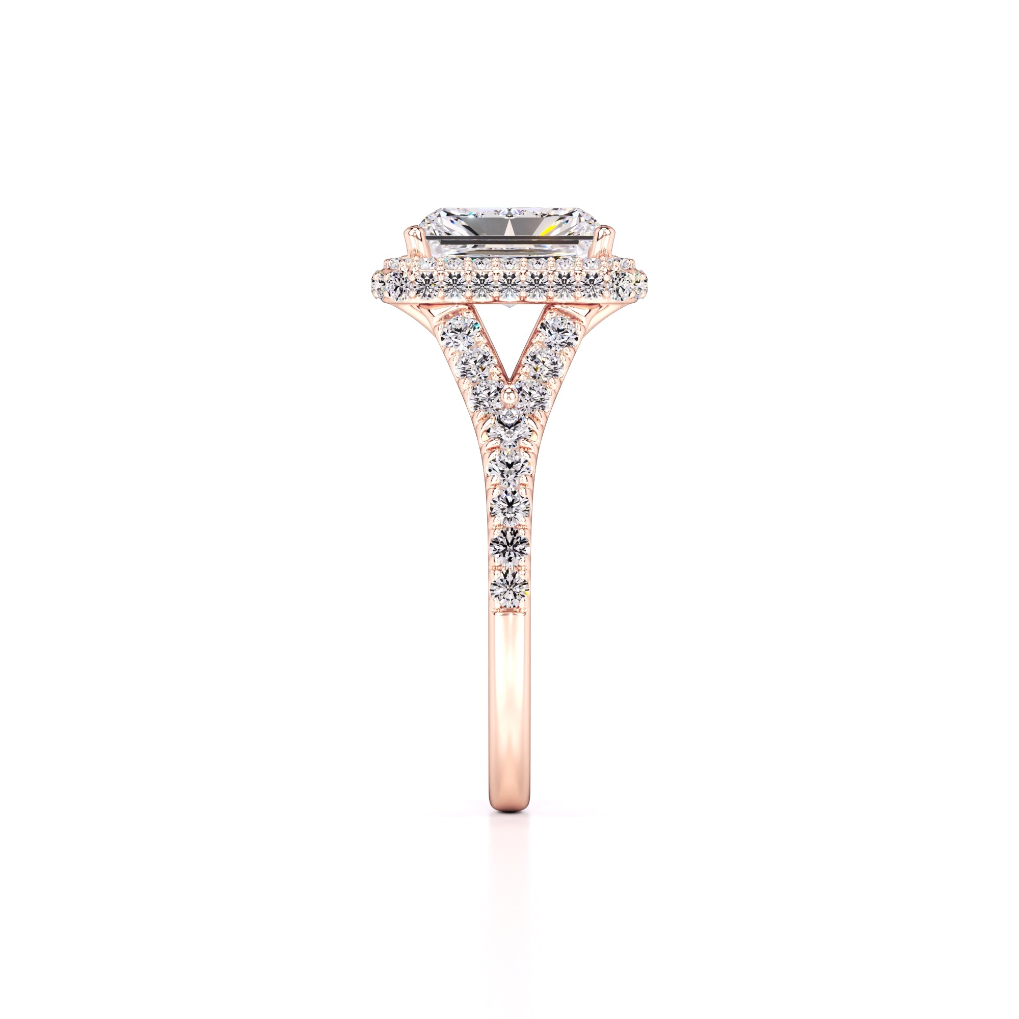Melanie Lab Grown Diamond Ring | Rose Gold | 4