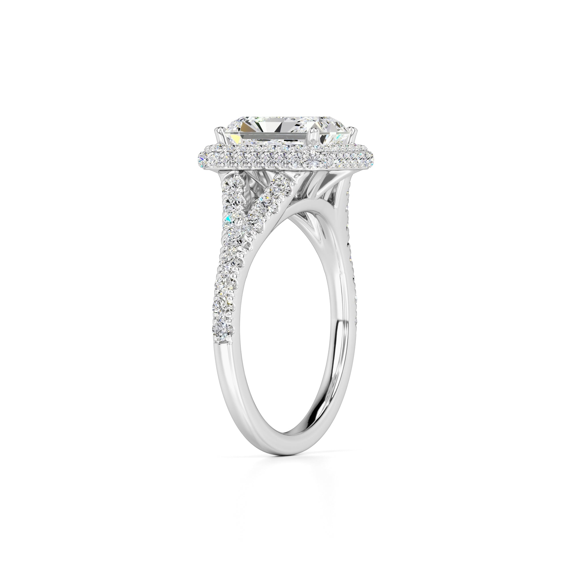 Melanie Lab Grown Diamond Ring | White Gold | 3