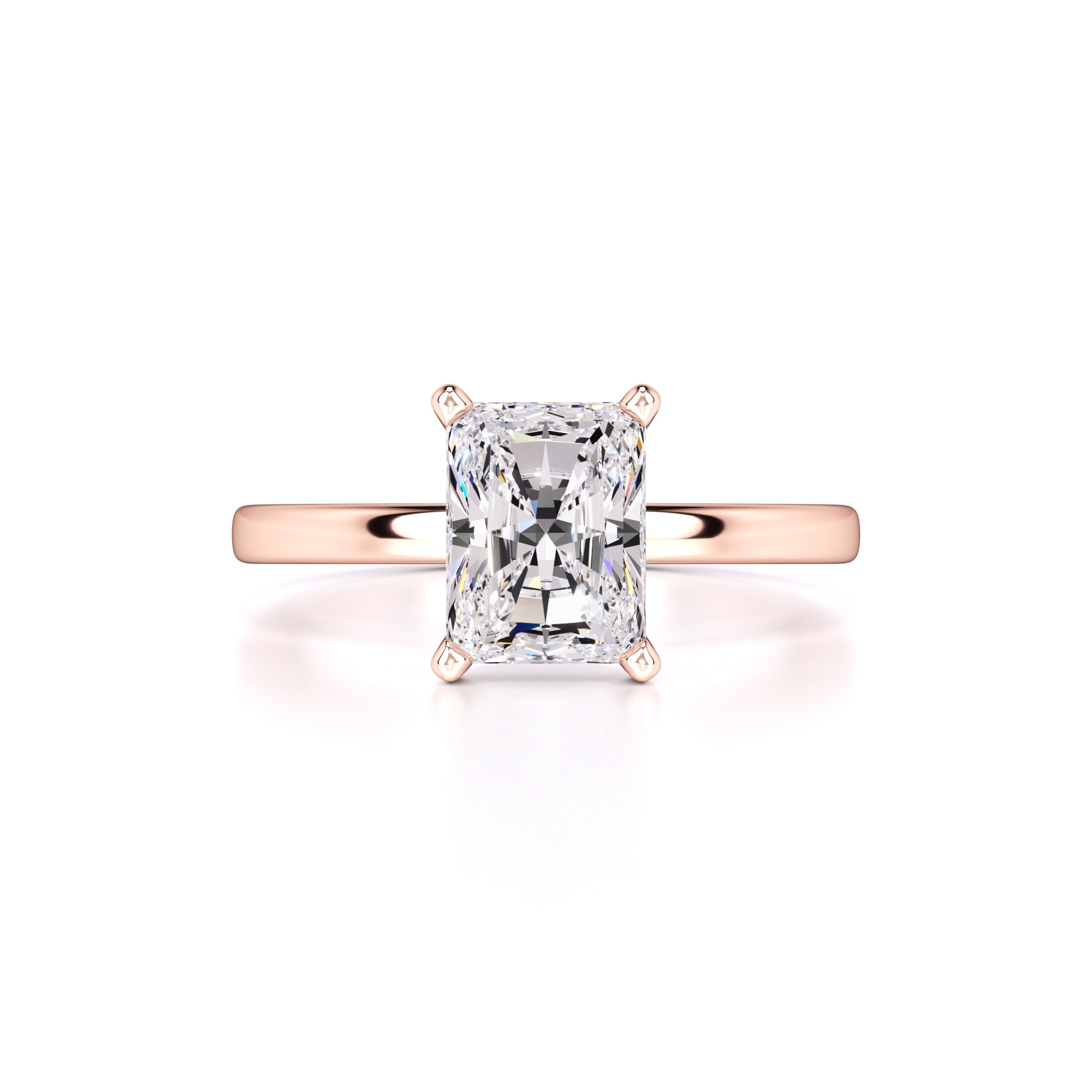 Roxanne Moissanite Ring | Rose Gold | 1