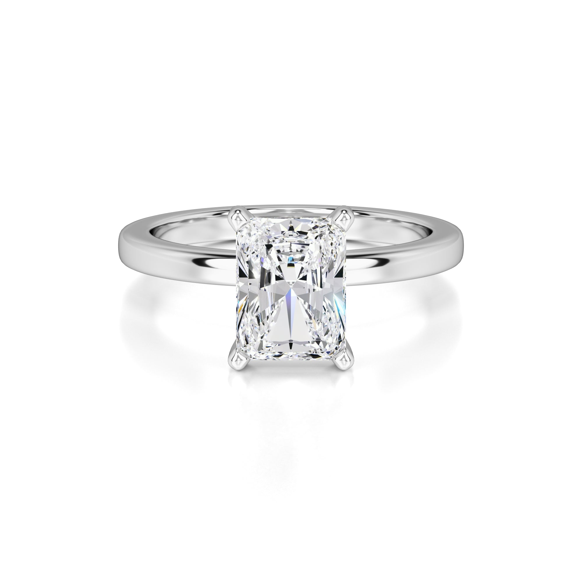 Roxanne Lab Grown Diamond Ring | White Gold | 1