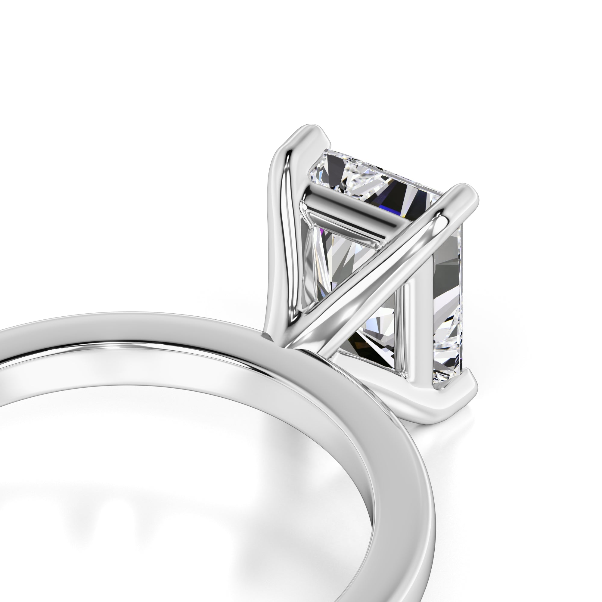 Roxanne Lab Grown Diamond Ring | White Gold | 2