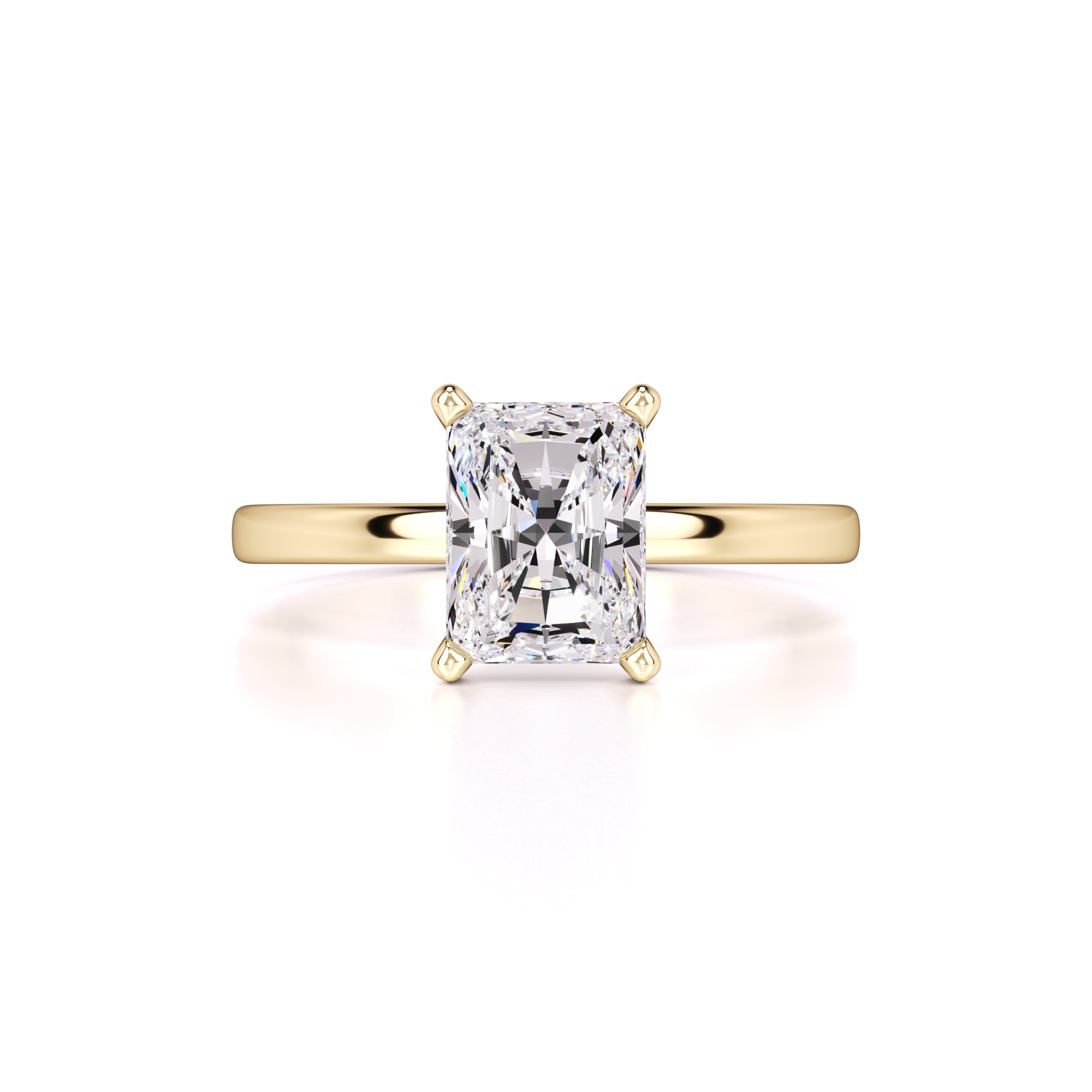 Roxanne Moissanite Ring | Yellow Gold | 1