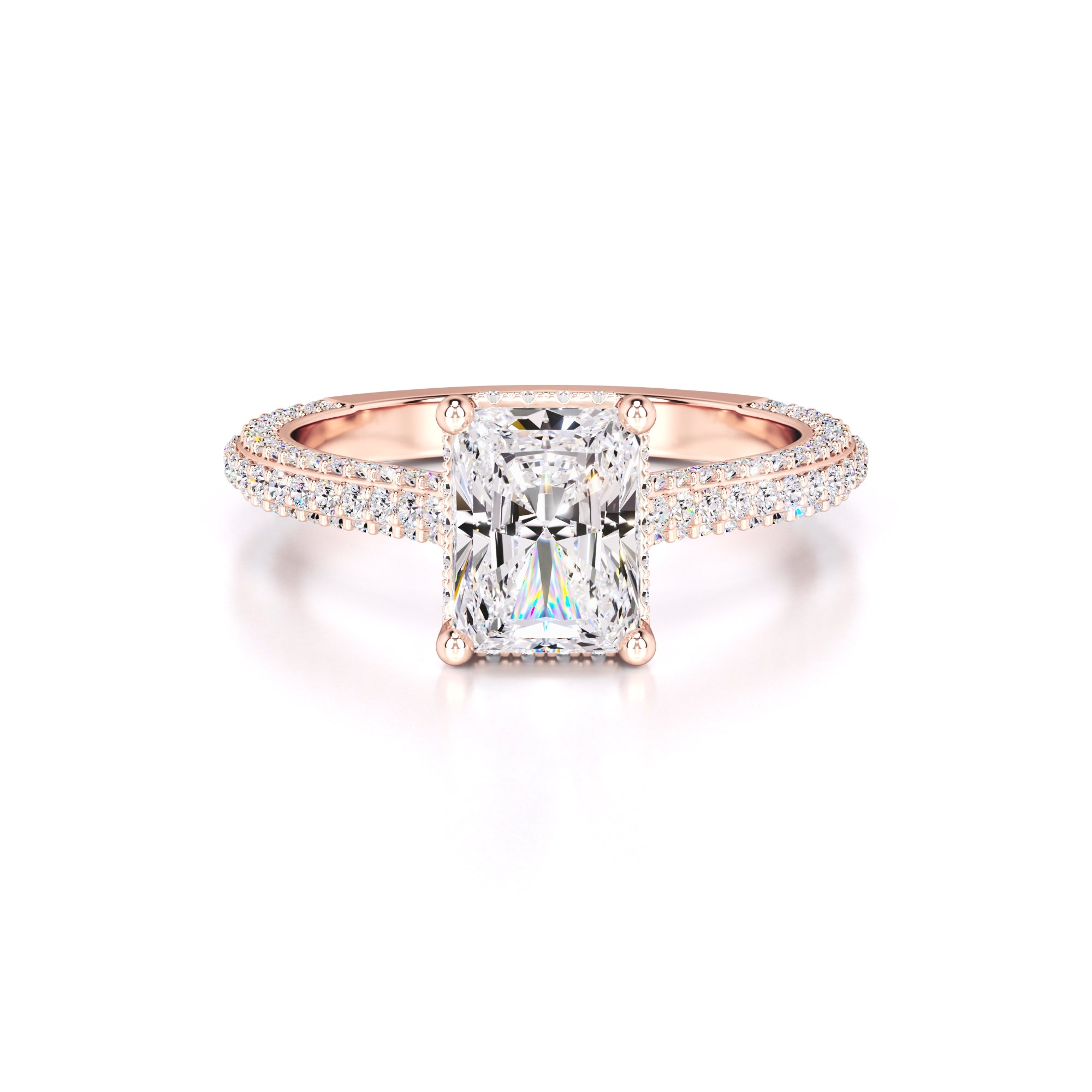 Elena Lab Grown Diamond Ring | Rose Gold | 1