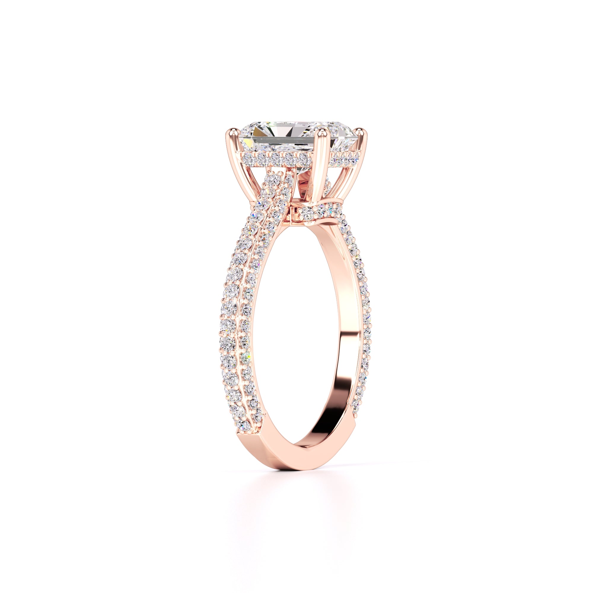 Elena Lab Grown Diamond Ring | Rose Gold | 3