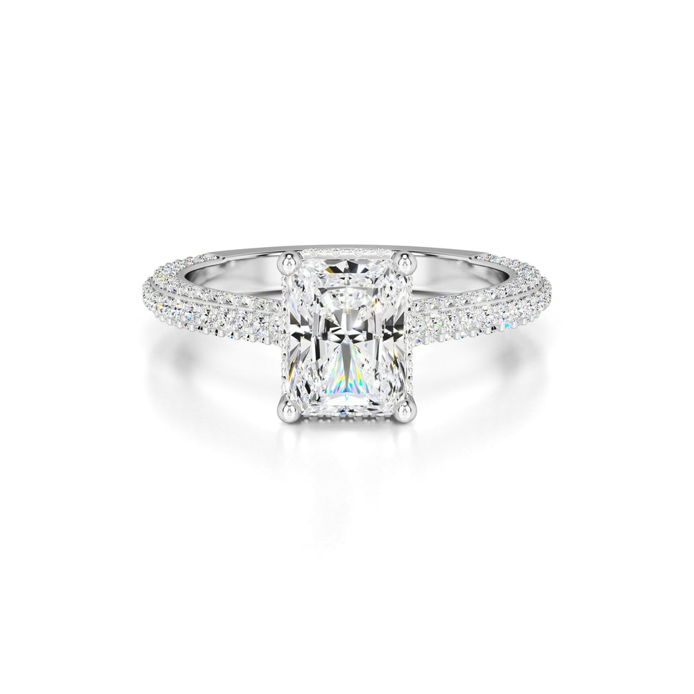 Elena Lab Grown Diamond Ring | White Gold | 1