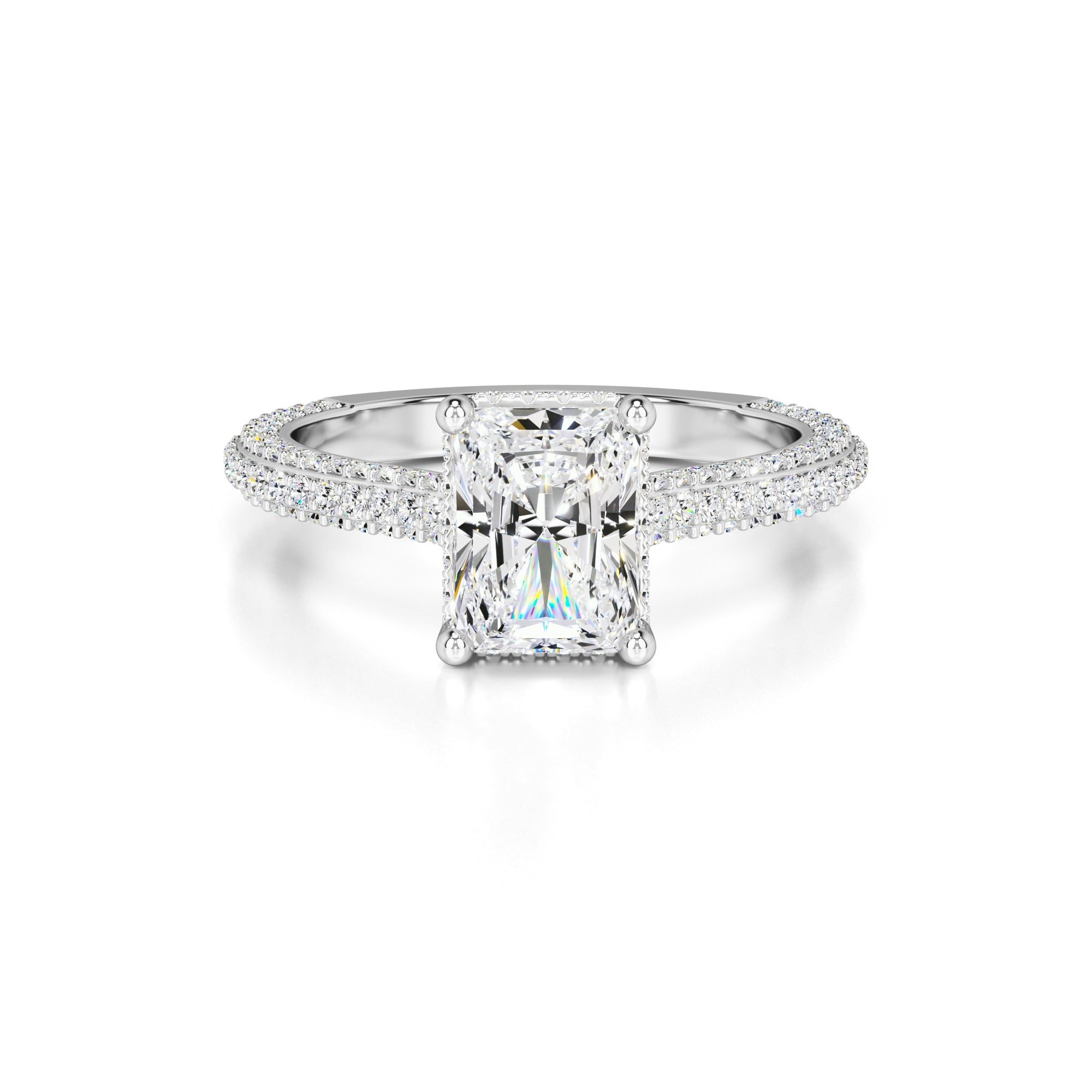 Elena Lab Grown Diamond Ring | White Gold | 1