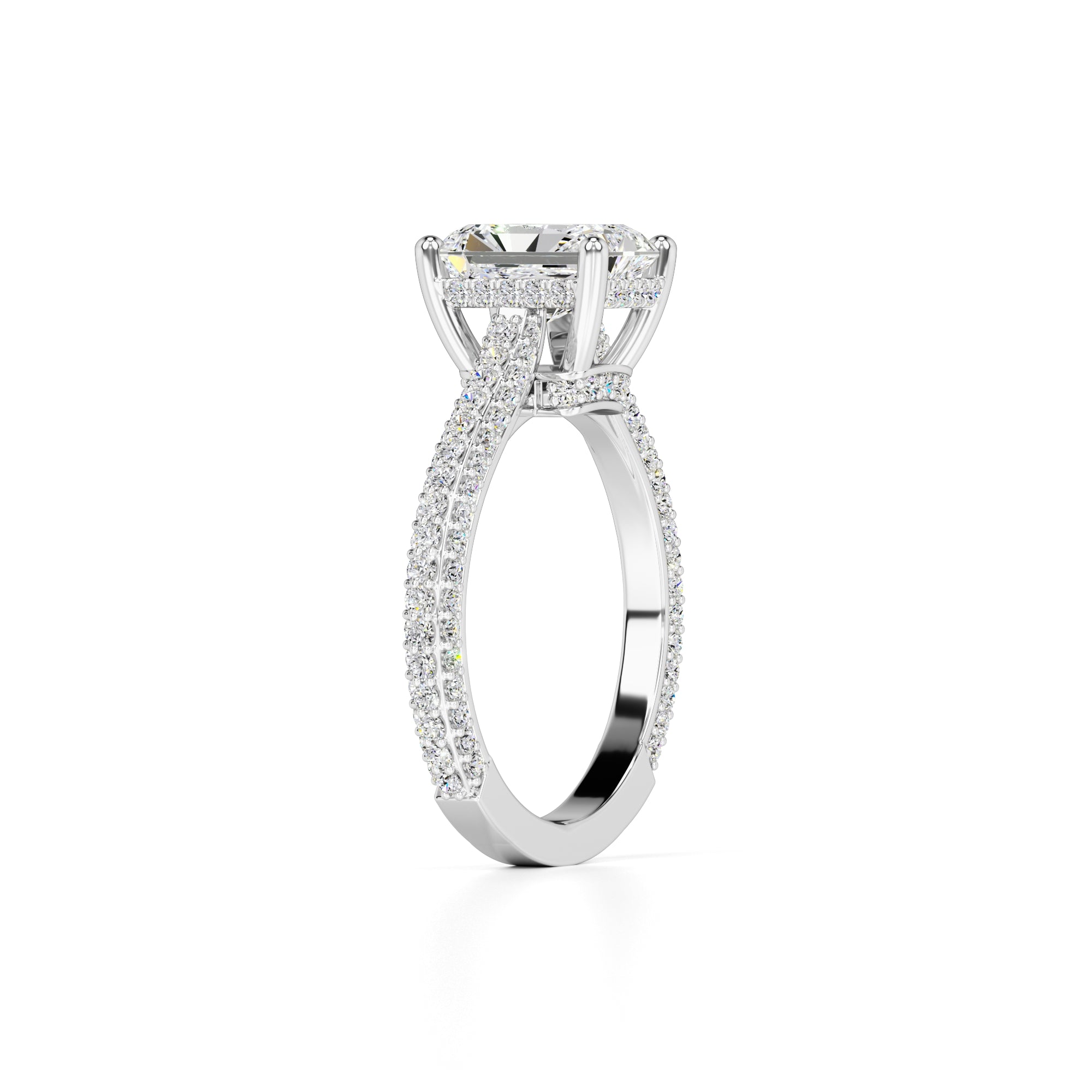 Elena Lab Grown Diamond Ring | White Gold | 3