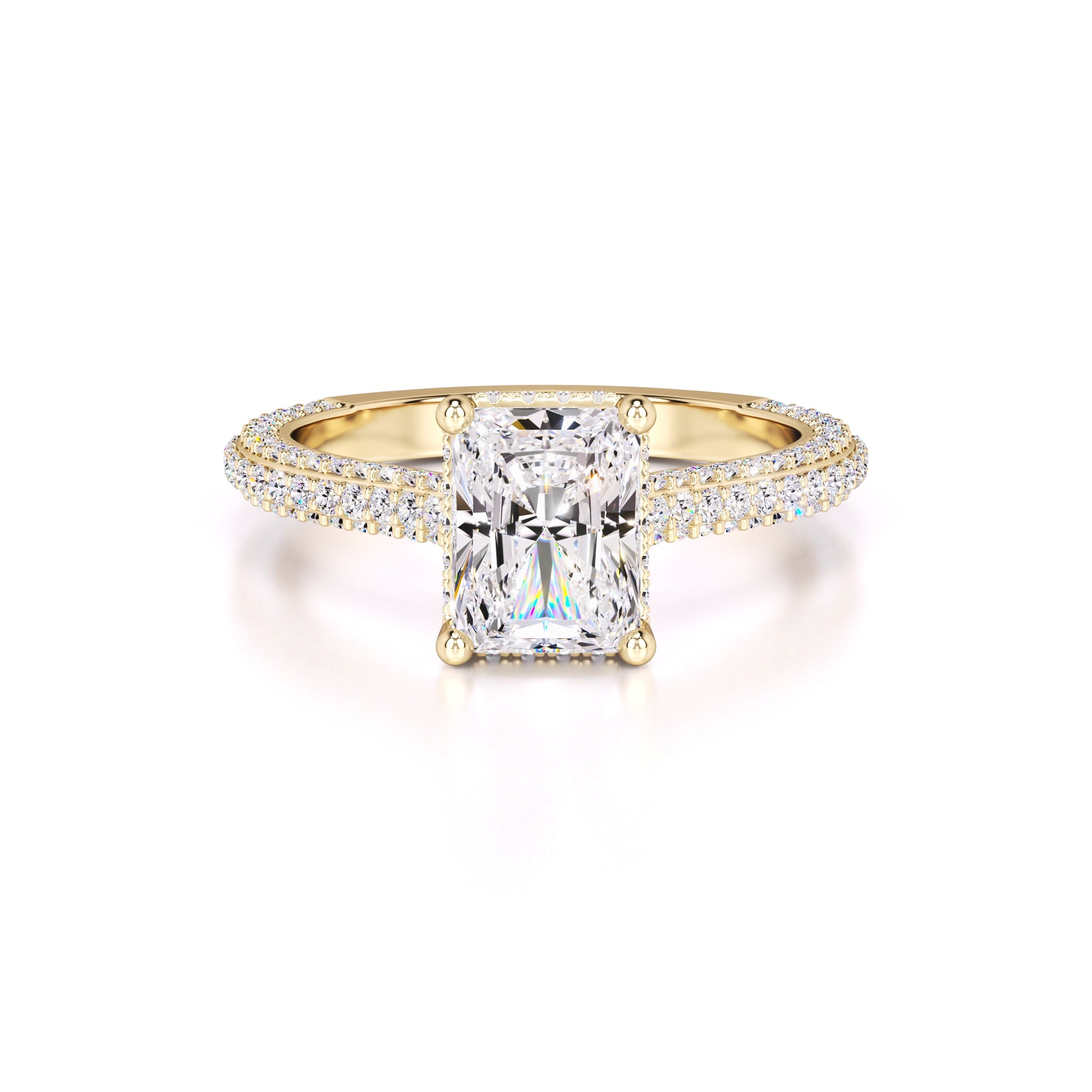 Elena Lab Grown Diamond Ring | Yellow Gold | 1