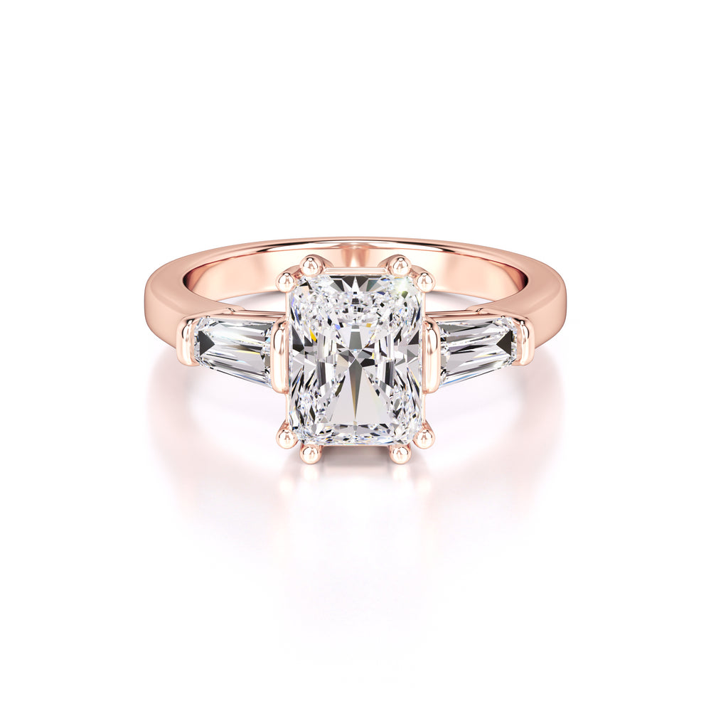 Ashelly Lab Grown Diamond Ring | Rose Gold | 1