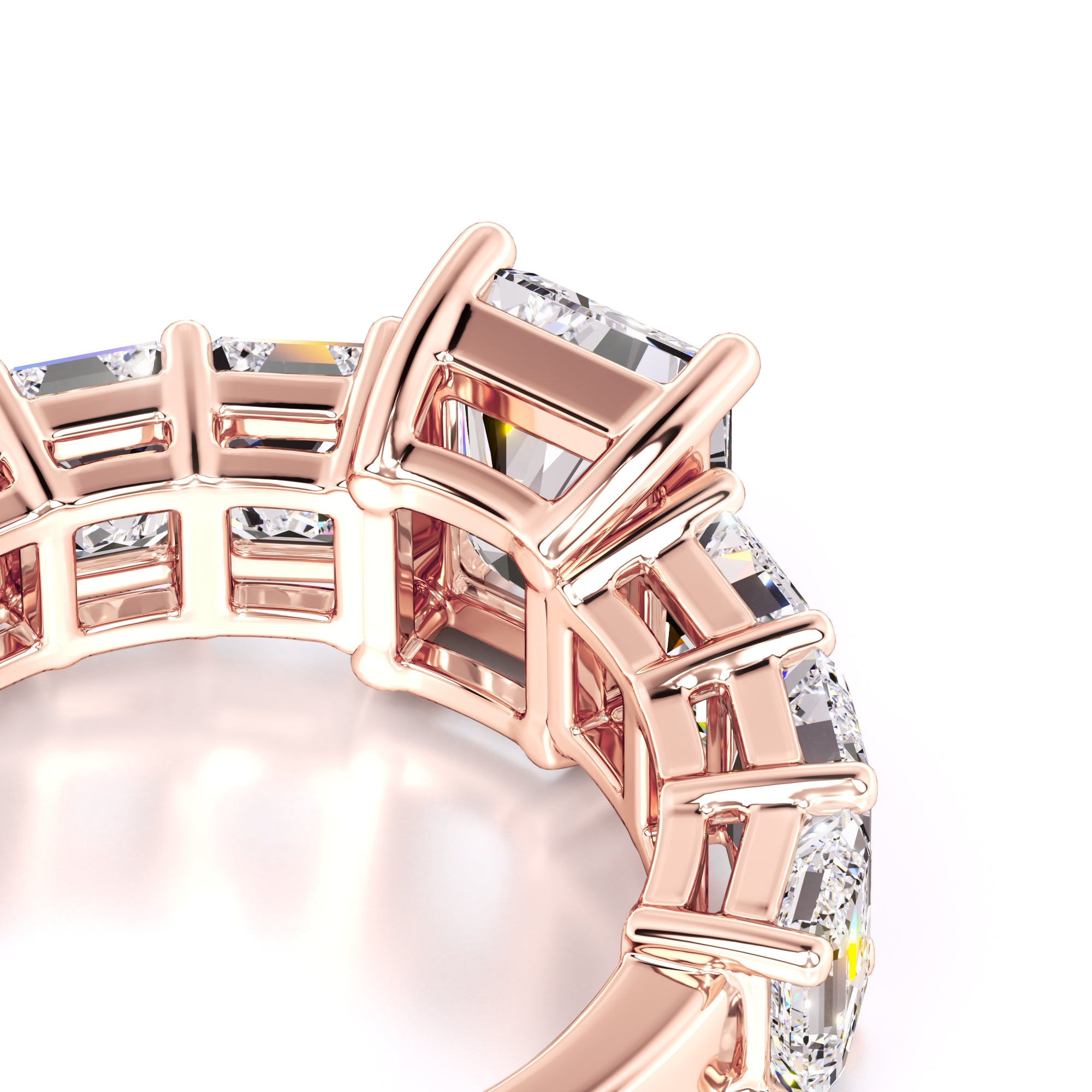Celine Moissanite & Lab Grown Diamond Ring | Rose Gold | 2