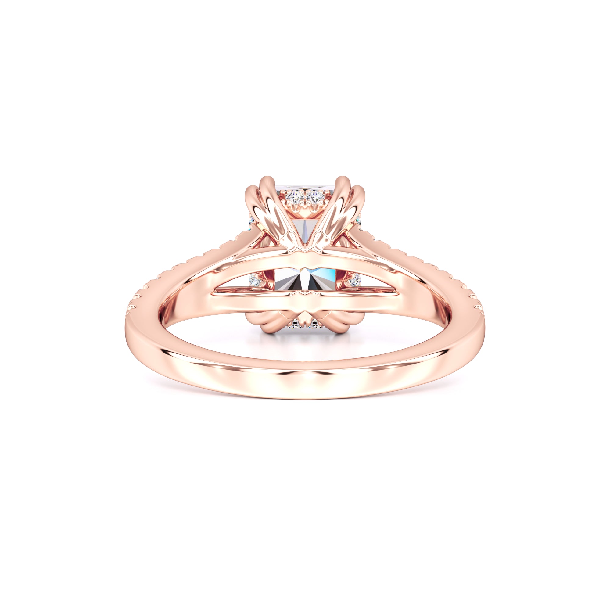Juliana Moissanite & Lab Grown Diamond Ring | Rose Gold | 3