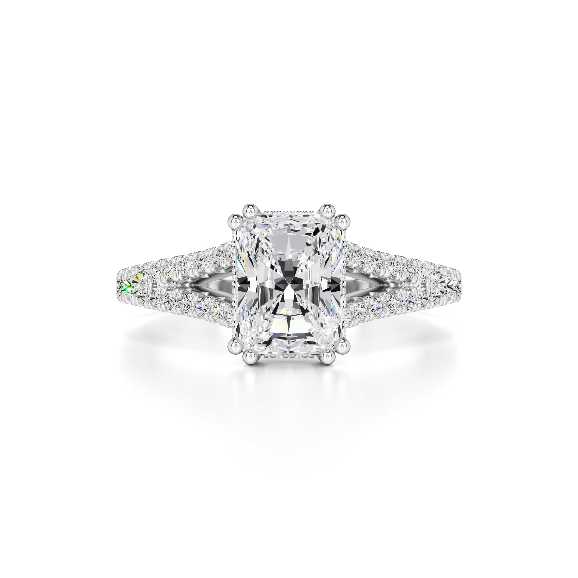 Juliana Moissanite & Lab Grown Diamond Ring | White Gold | 1