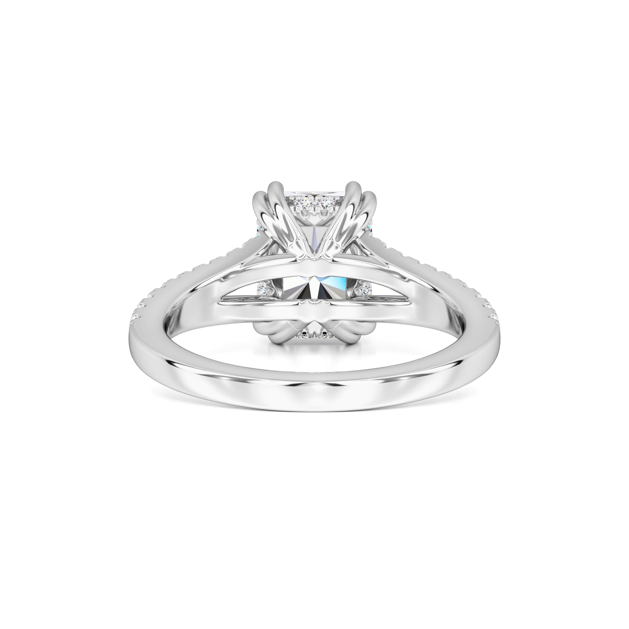 Juliana Moissanite & Lab Grown Diamond Ring | White Gold | 3