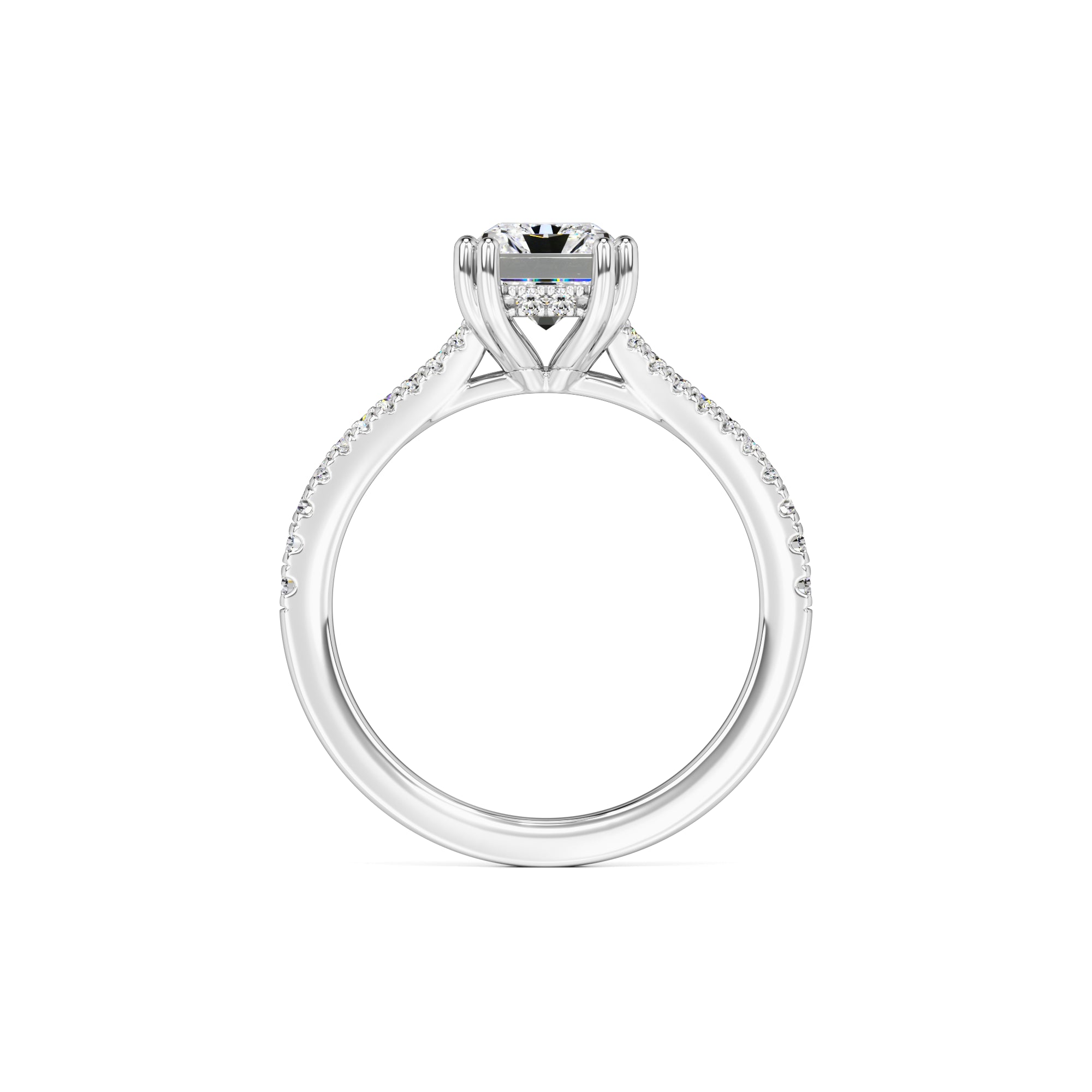 Juliana Moissanite & Lab Grown Diamond Ring | White Gold | 4
