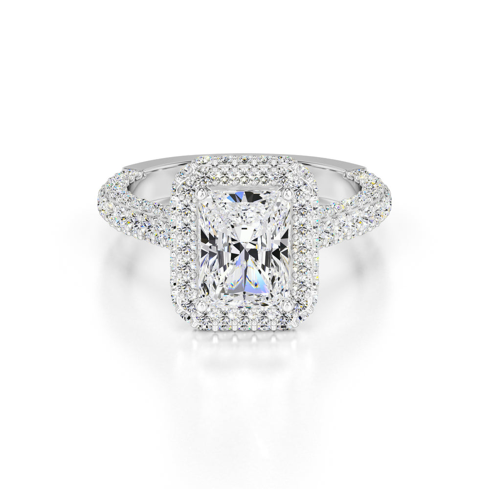 Leila Lab Grown Diamond Ring | White Gold | 1