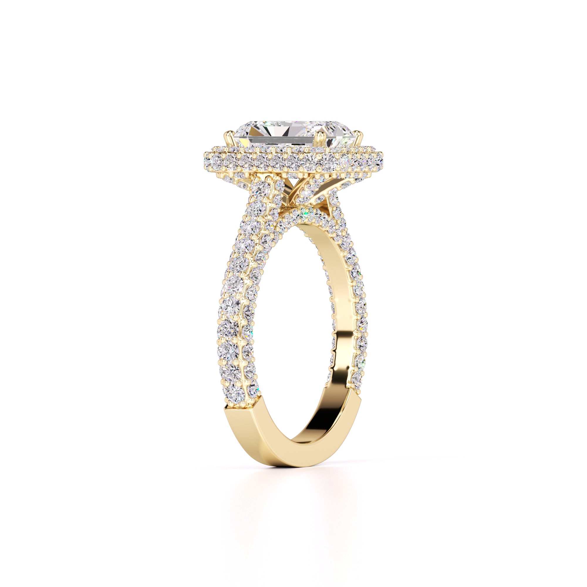 Leila Lab Grown Diamond Ring | Yellow Gold | 3