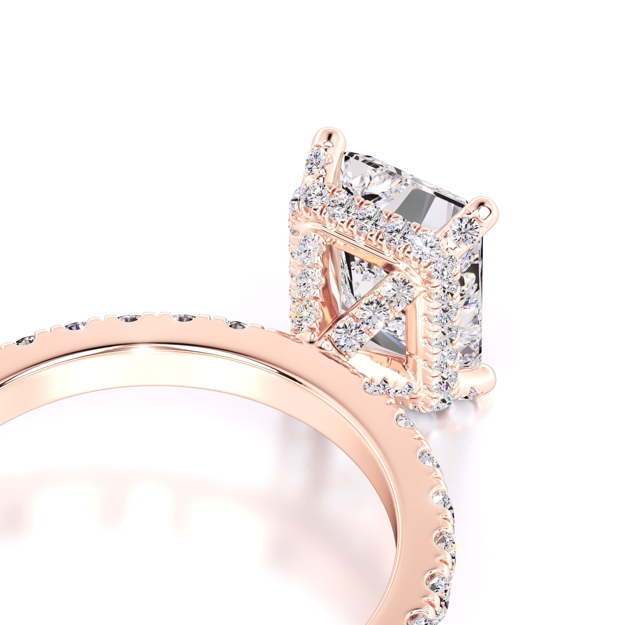 Madeline Moissanite & Lab Grown Diamond Ring | Rose Gold | 2