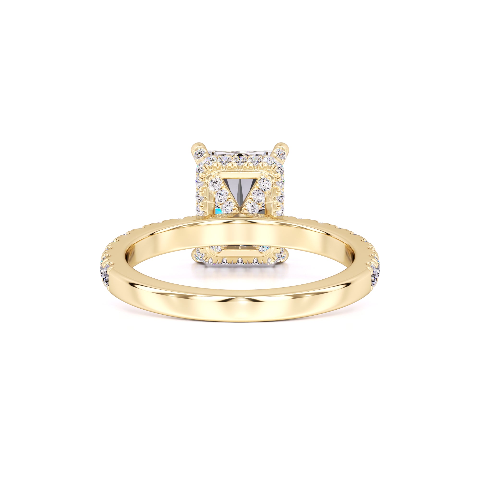 Madeline Moissanite & Lab Grown Diamond Ring | Yellow Gold | 3