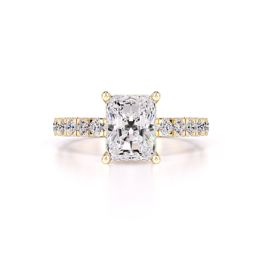 Sienna Moissanite & Lab Grown Diamond Ring | Yellow Gold | 1