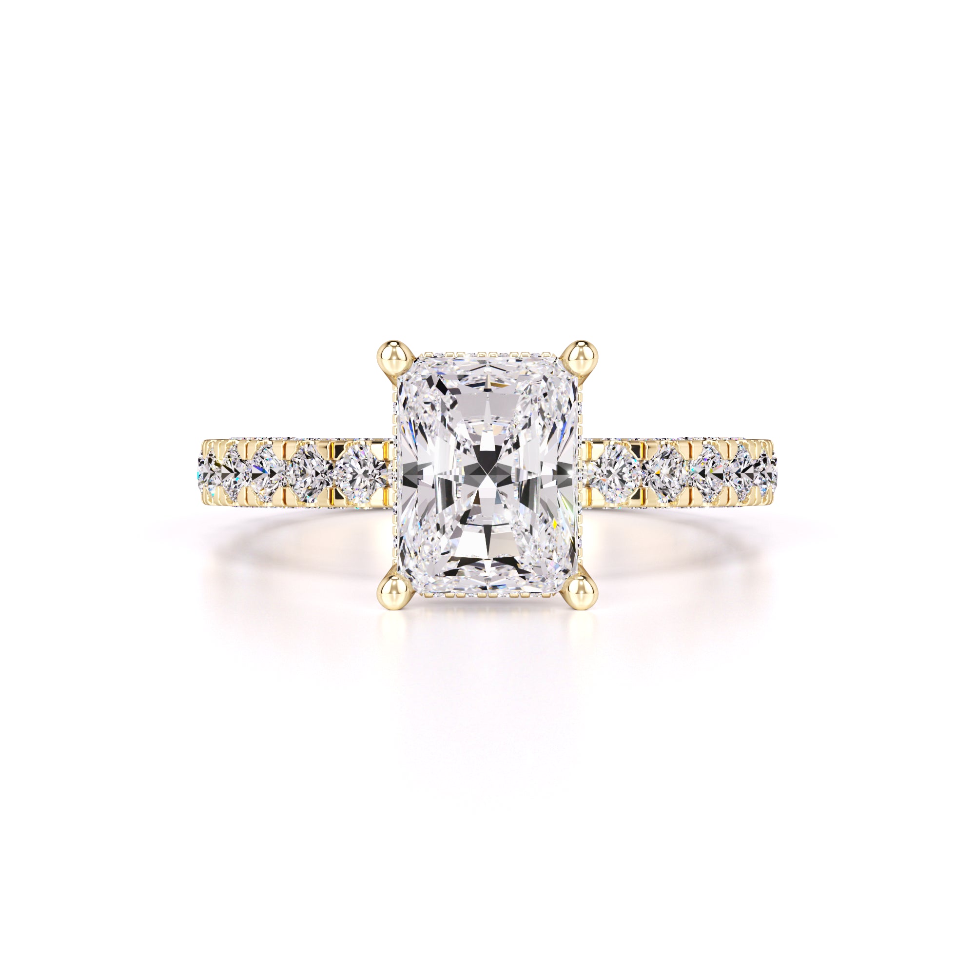 Sienna Moissanite & Lab Grown Diamond Ring | Yellow Gold | 1