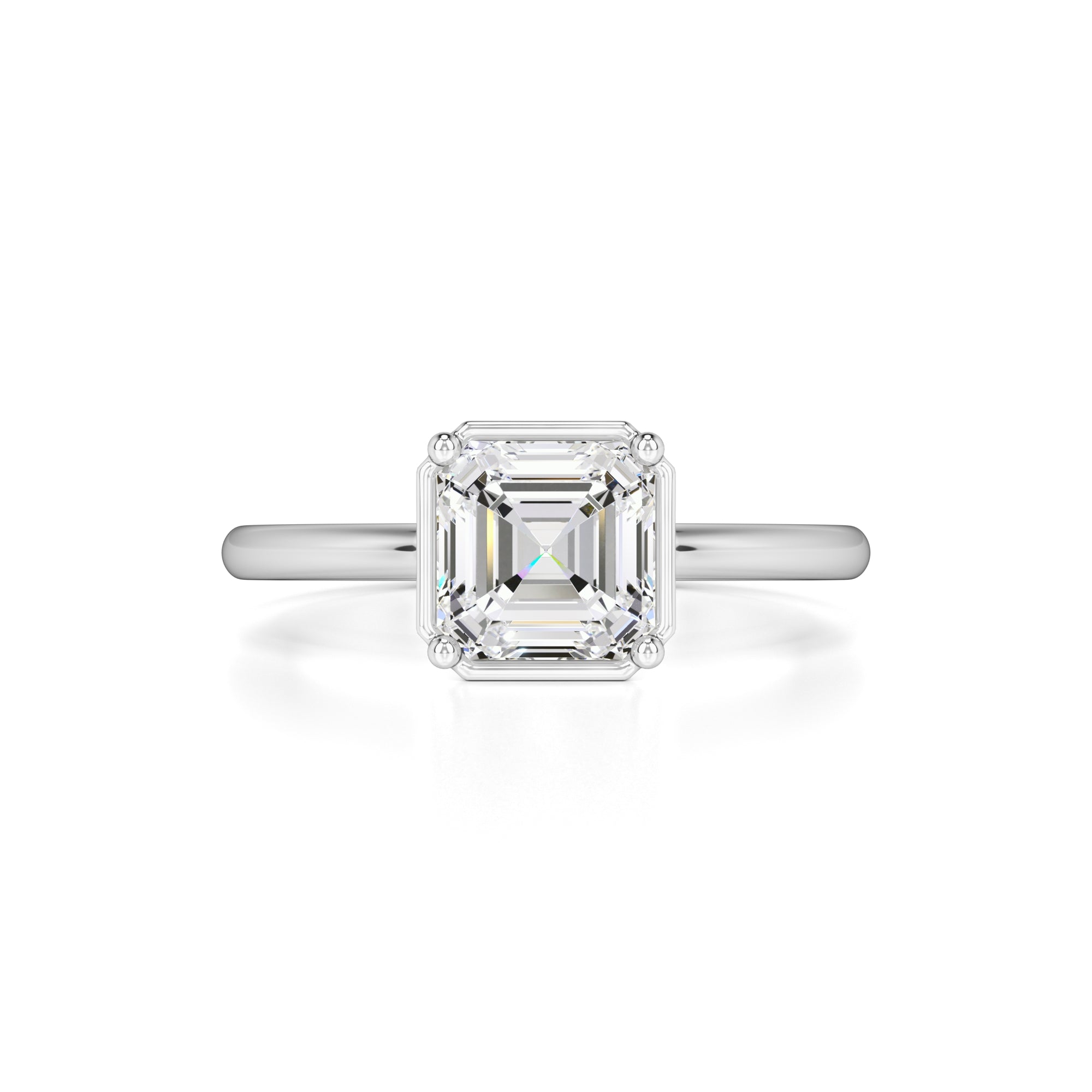 Nova Moissanite Ring | White Gold | 1